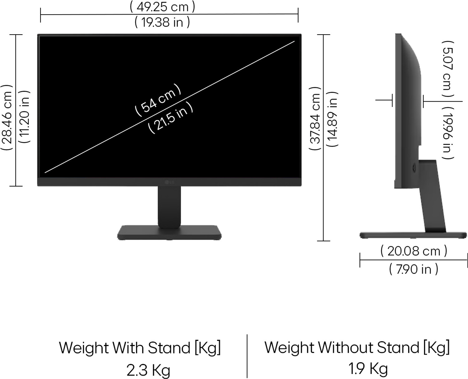 Image of LG 54.61 cm (22 inch) Full HD VA Panel Monitor (22U401A-BN.CTRPMV)