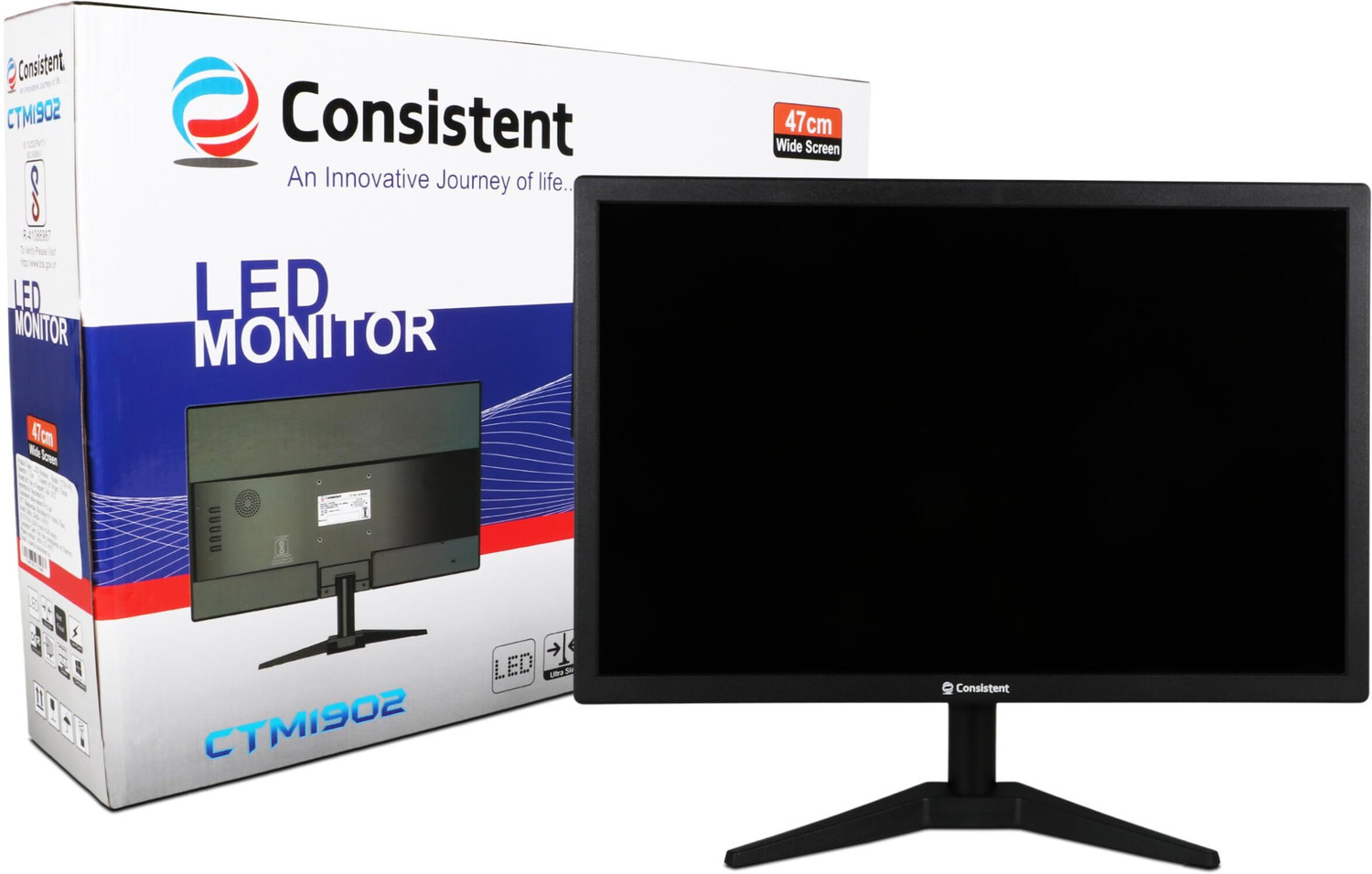 Image of Consistent 46.99 cm (19 inch) HD TN Panel Monitor (CTM1902)
