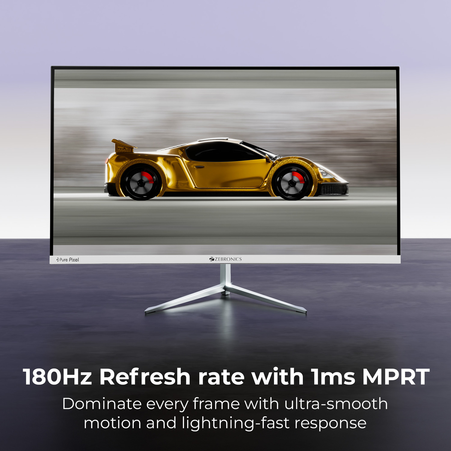 Image of ZEBRONICS Zeb-A 68.5 cm (27 inch) Quad HD LED Backlit IPS Panel Gaming Monitor (Zeb-A27 QHD LED 180Hz)