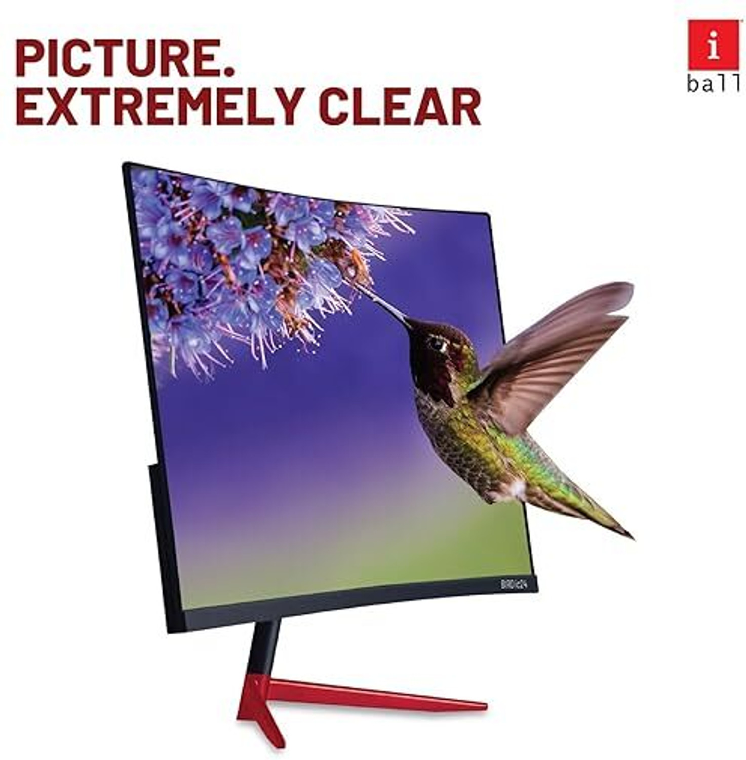 Image of iBall 60.96 cm (24 inch) Curved Full HD VA Panel Monitor (Bird iC24)