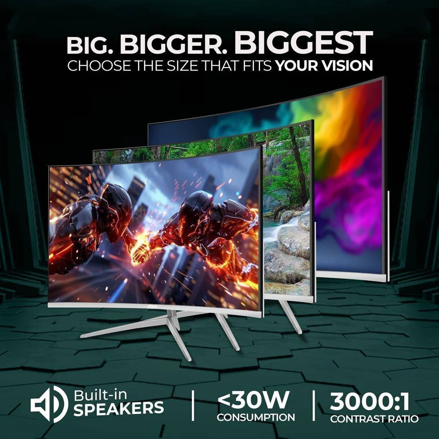 Rionix 24 inch Curved LED Gaming Monitor - Image 5