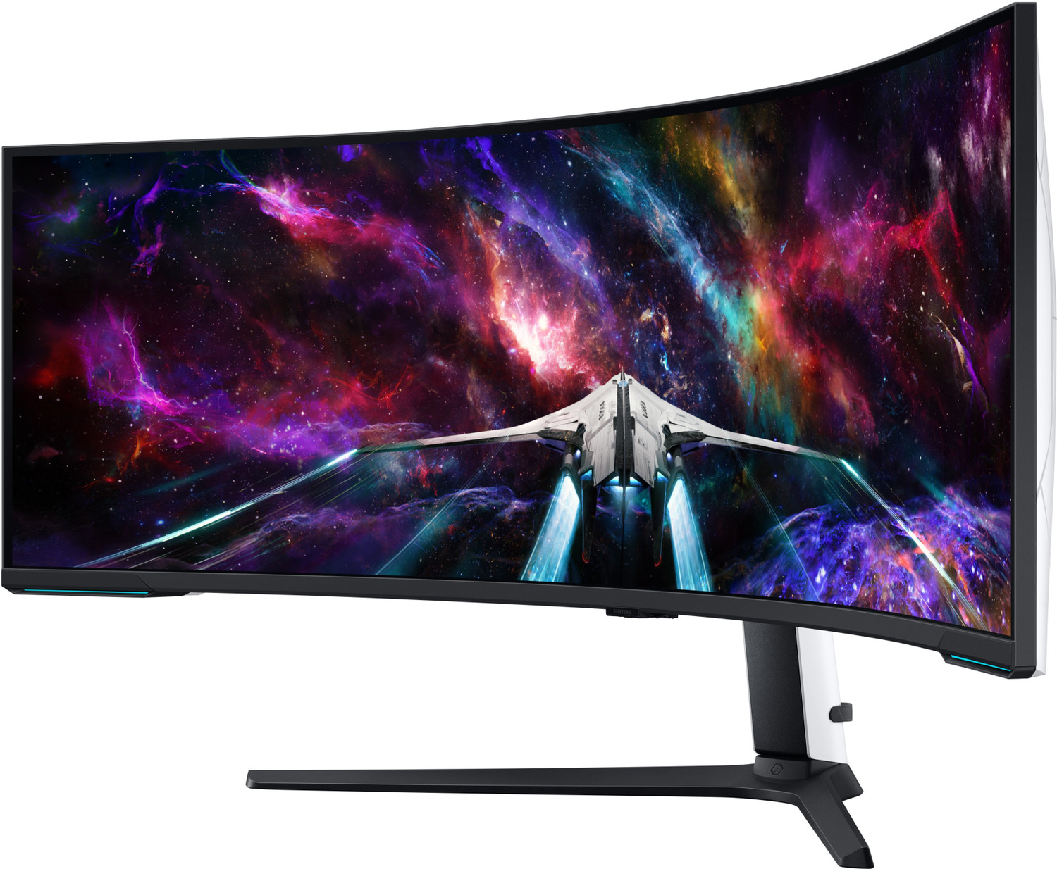 Image of Samsung Odyssey Neo G9 144.81 cm (57 inches) Curved DUHD VA Panel with HDR10+, Quantum Mini LED, USB, DP, HDMI Ports, Height Adjustable Stand Gaming Monitor (LS57CG950NWXXL)