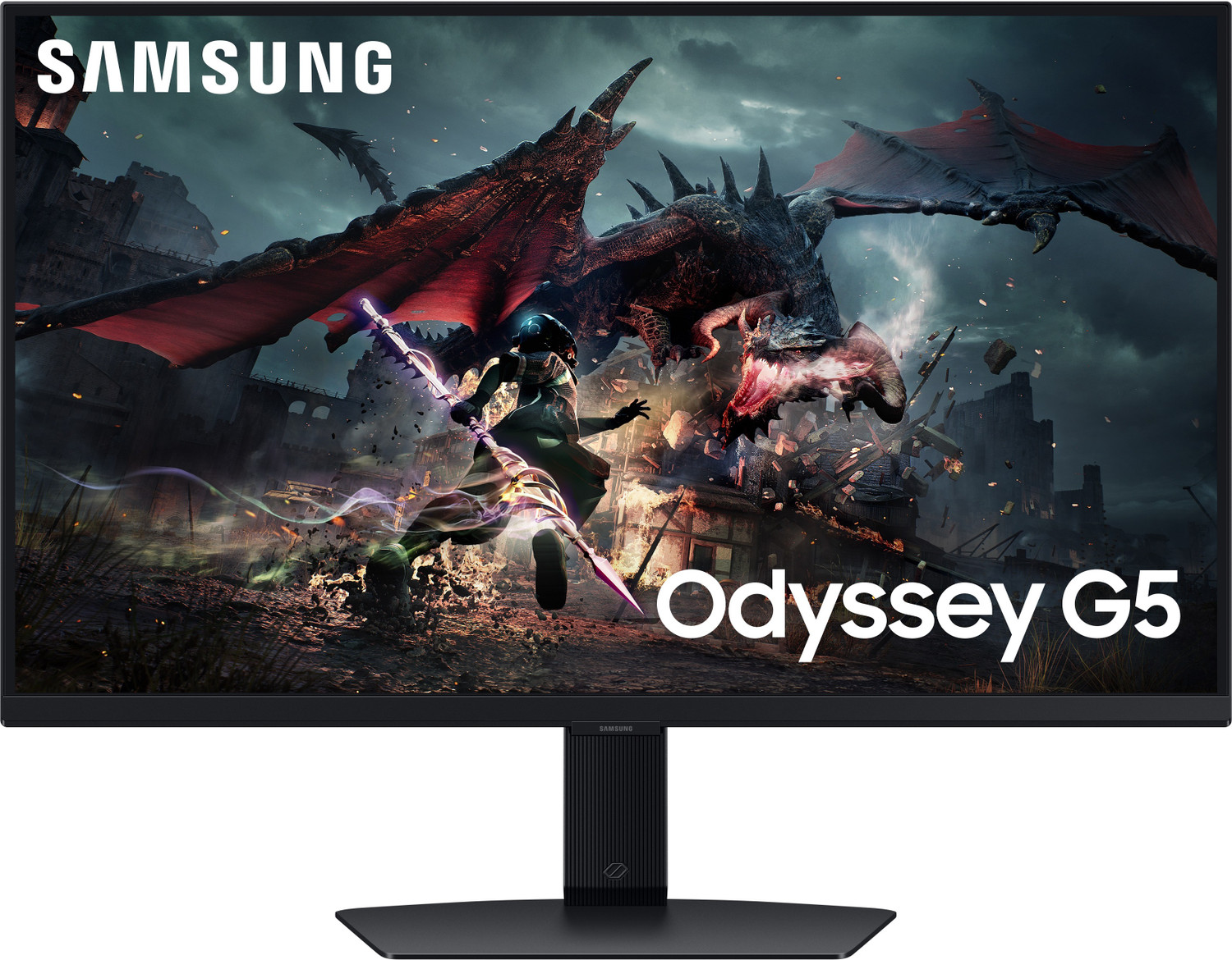 Image of Samsung Odyssey G5 68.58 cm (27 inch) Quad HD LED Backlit IPS Panel with VESA DisplayHDR400 Support, DP, HDMI, Headphone Jack, Height /Tilt /Swivel /Pivot Adjustable Stand Gaming Monitor (LS27DG502EWXXL)