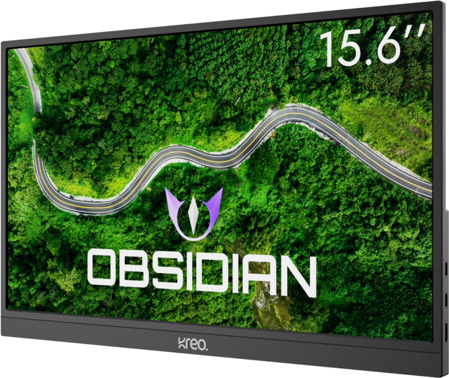 Image of Kreo 39.62 cm (16 inch) Full HD IPS Panel Monitor (Obsidian 15I60F 15.6 inch Portable Monitor, 1080p FHD IPS, 60Hz, Type C)
