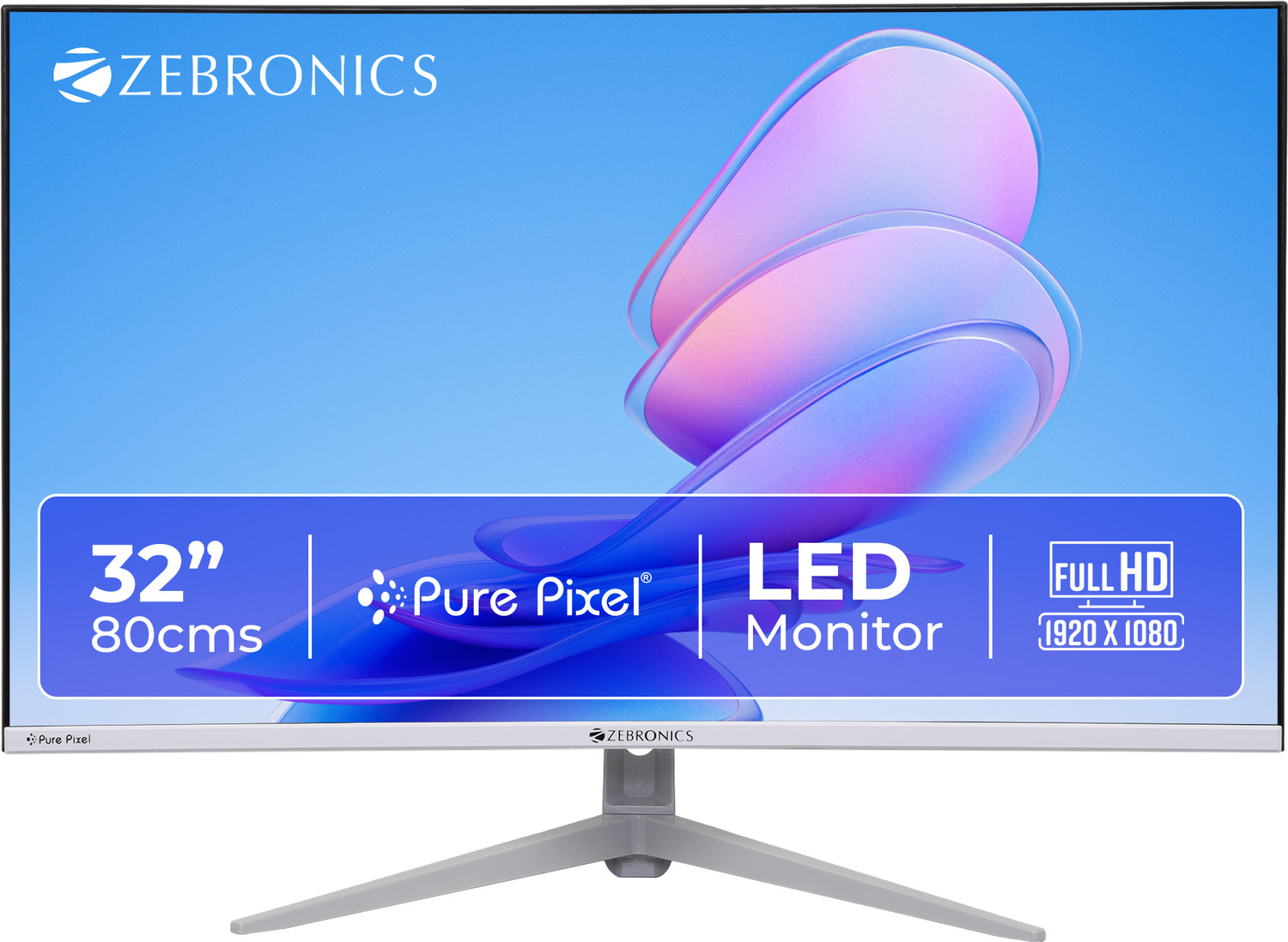 Image of ZEBRONICS EA Series 80.0 cm (32 inch) Curved Full HD LED Backlit VA Panel Monitor (Zeb-EA320)