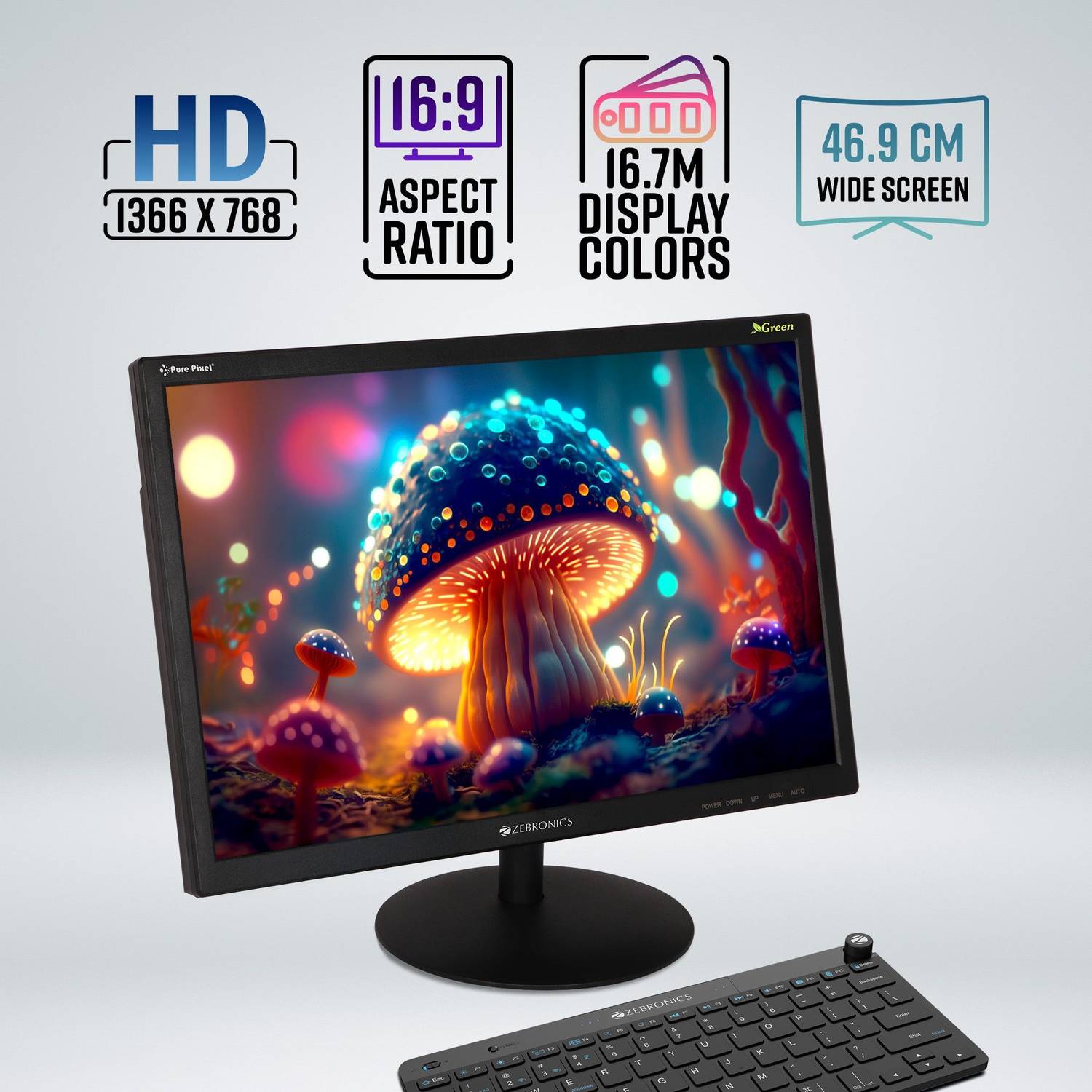ZEBRONICS V-Series 19 inch HD LED Monitor - Image 3