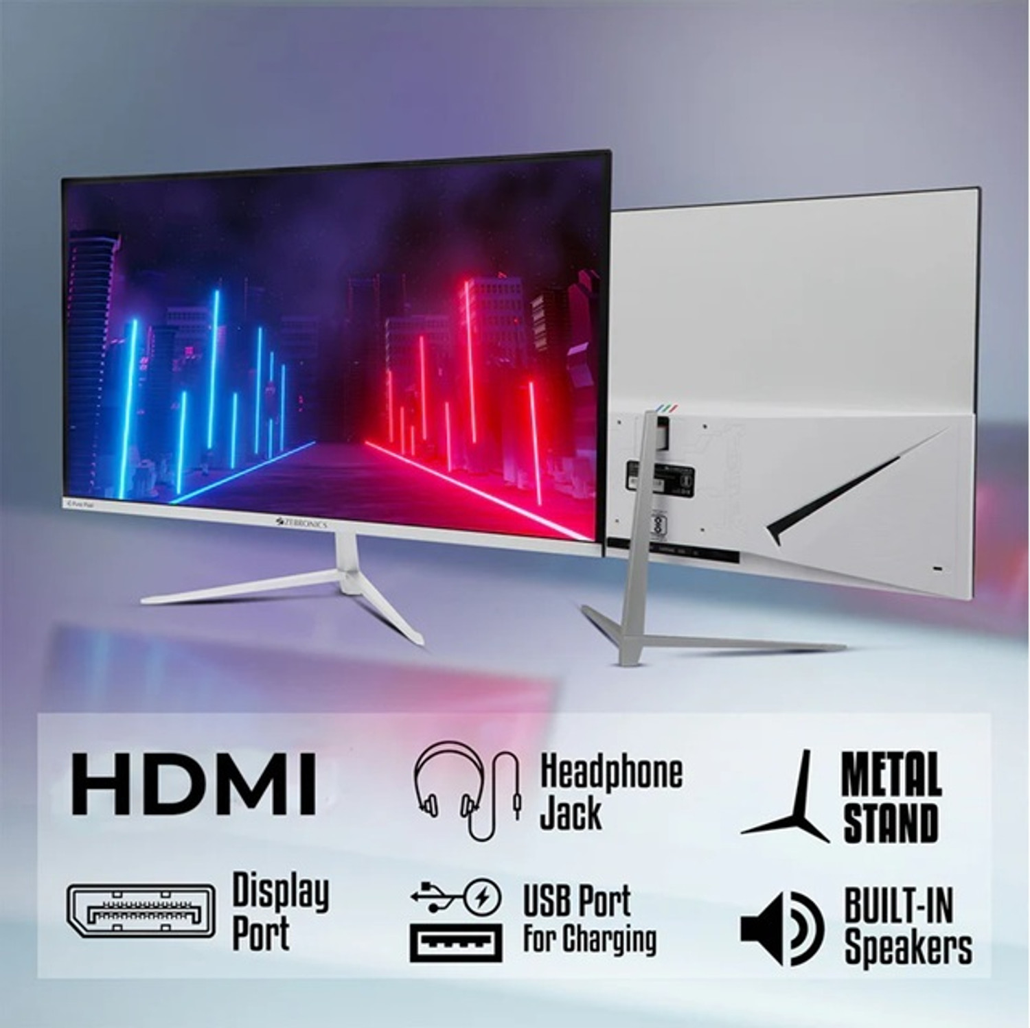 Image of ZEBRONICS 68.58 cm (27 inch) Full HD IPS Panel Monitor (Zeb A27FHD LED)