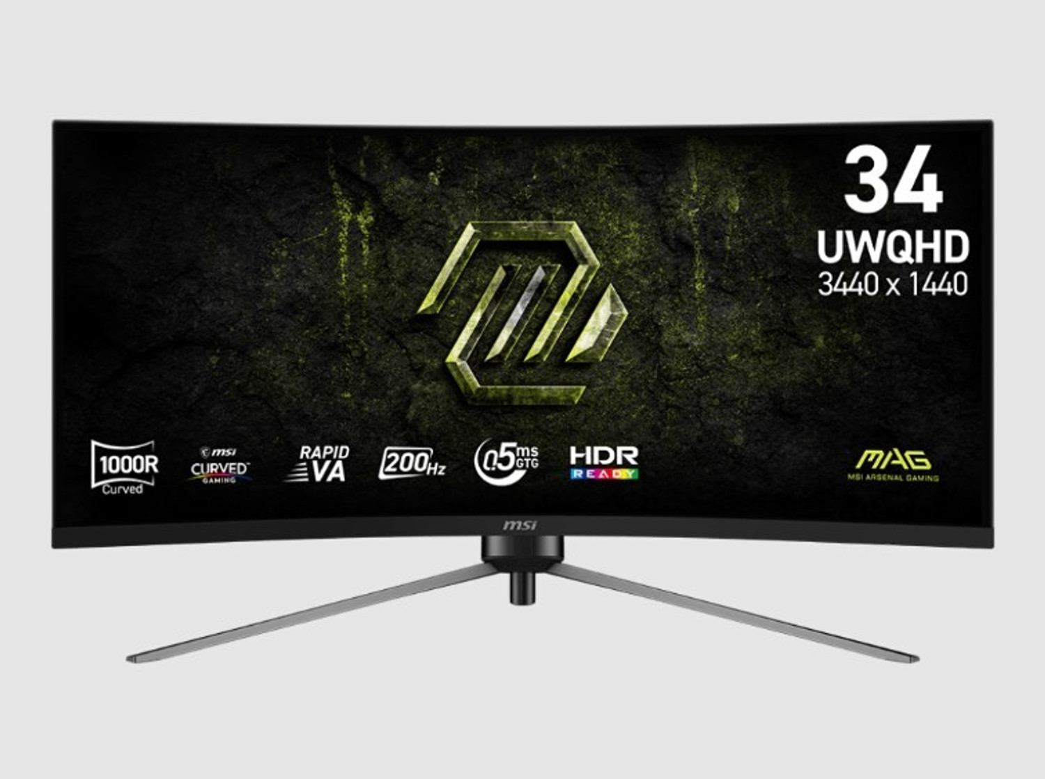 Image of MSI 86.36 cm (34 inch) Curved HD VA Panel Gaming Monitor (MAG 345CQRF E20)