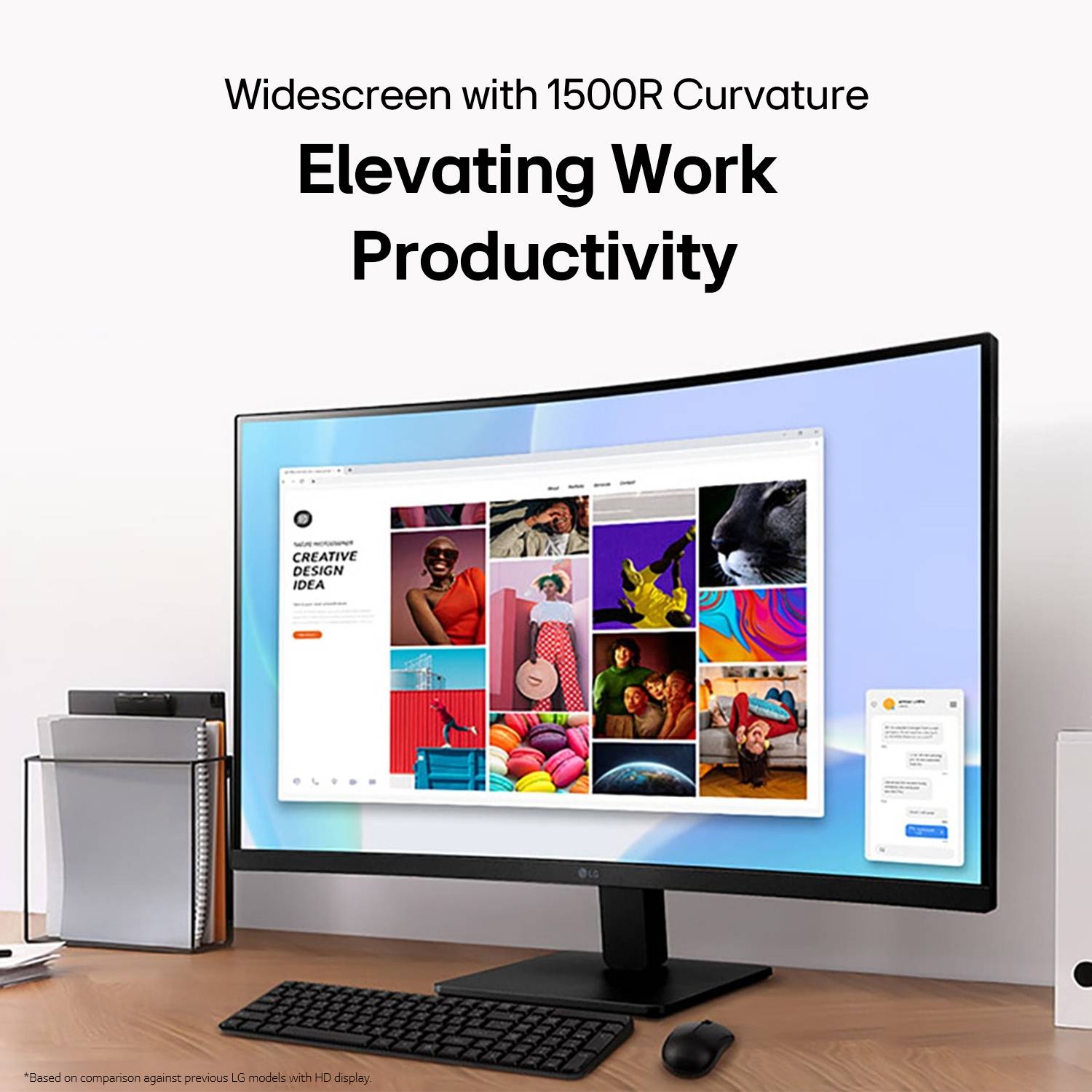LG 32MR50C-BB 32 inch Curved Full HD Monitor - Image 5