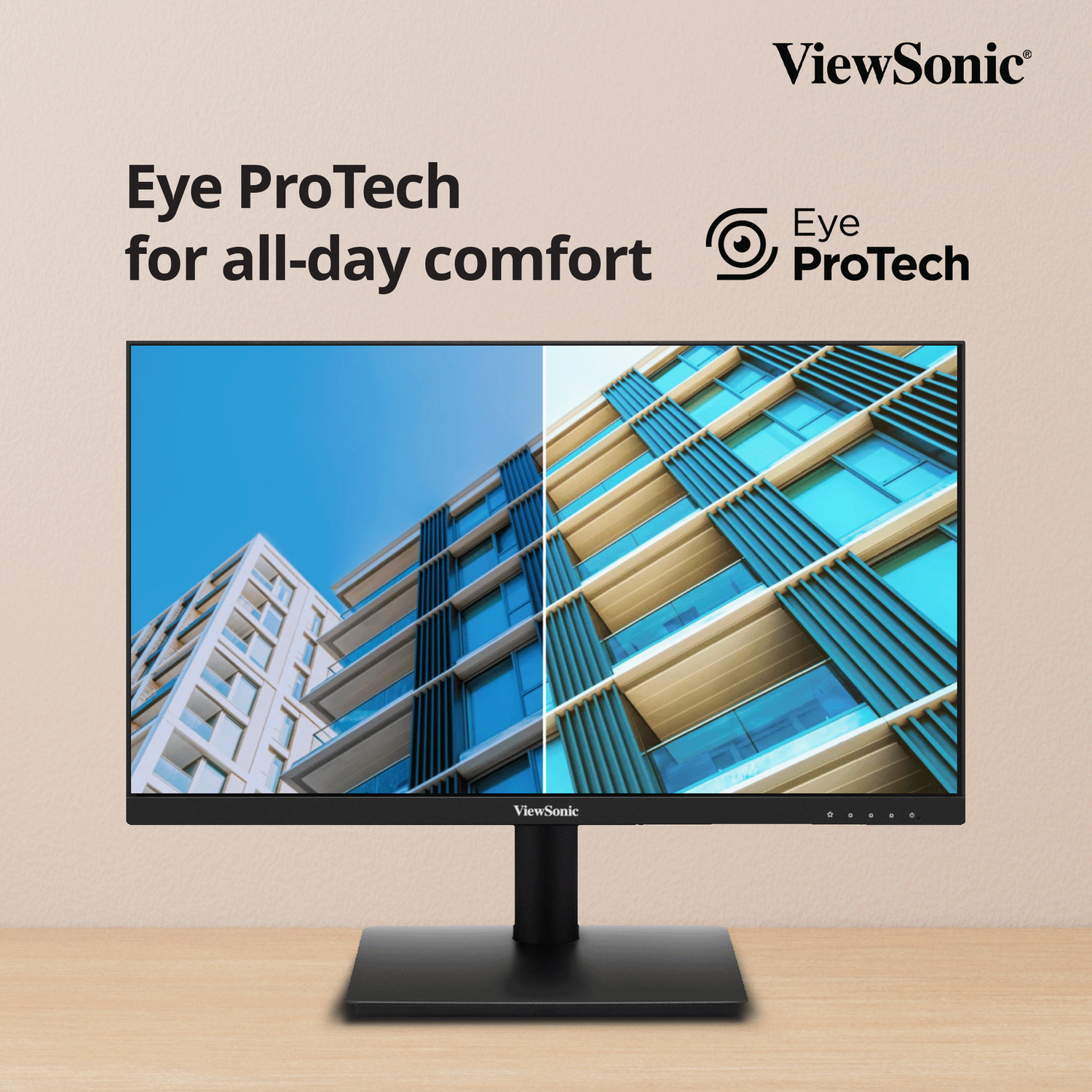 Image of ViewSonic VA Series 55.88 cm (22 inch) Full HD LED Backlit VA Panel Monitor (VA220A-H)