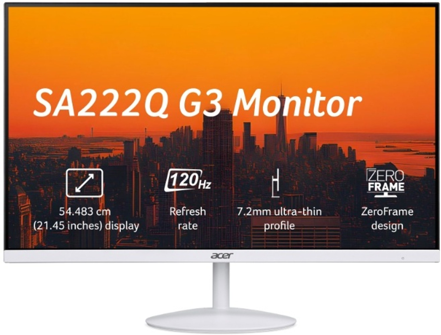 Image of Acer SA222Q G3 54.48 cm (22 inch) Full HD IPS Panel Monitor (SA222Q G3)
