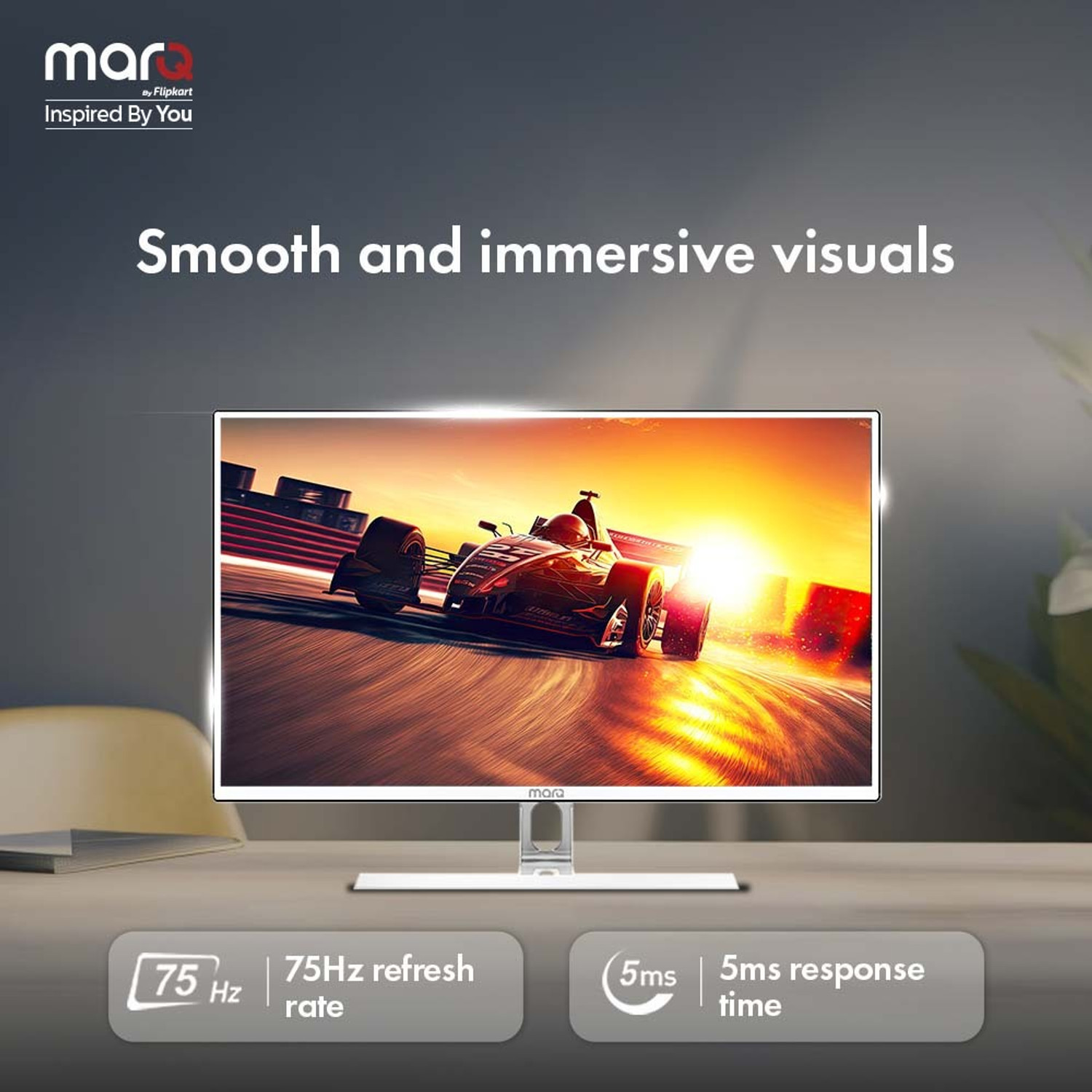 Image of MarQ by Flipkart 81.28 cm (32 inch) Full HD LED Backlit IPS Panel Monitor (32FHDMMQNN2B)