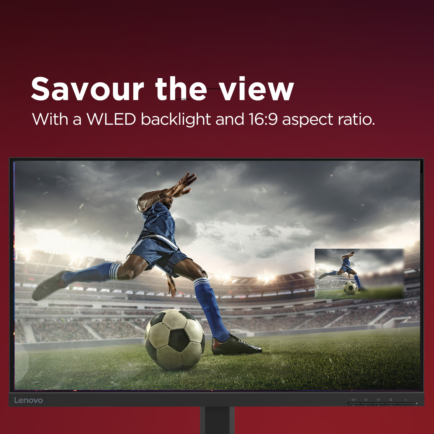 Image of Lenovo L Series 68.58 cm (27 inch) Full HD LED Backlit IPS Panel with 99%sRGB, 1x HDMI 1.4, 1x VGA, Tilt, Ultraslim Monitor (L27-4e) (Response Time: 4 ms, 100 Hz Refresh Rate)