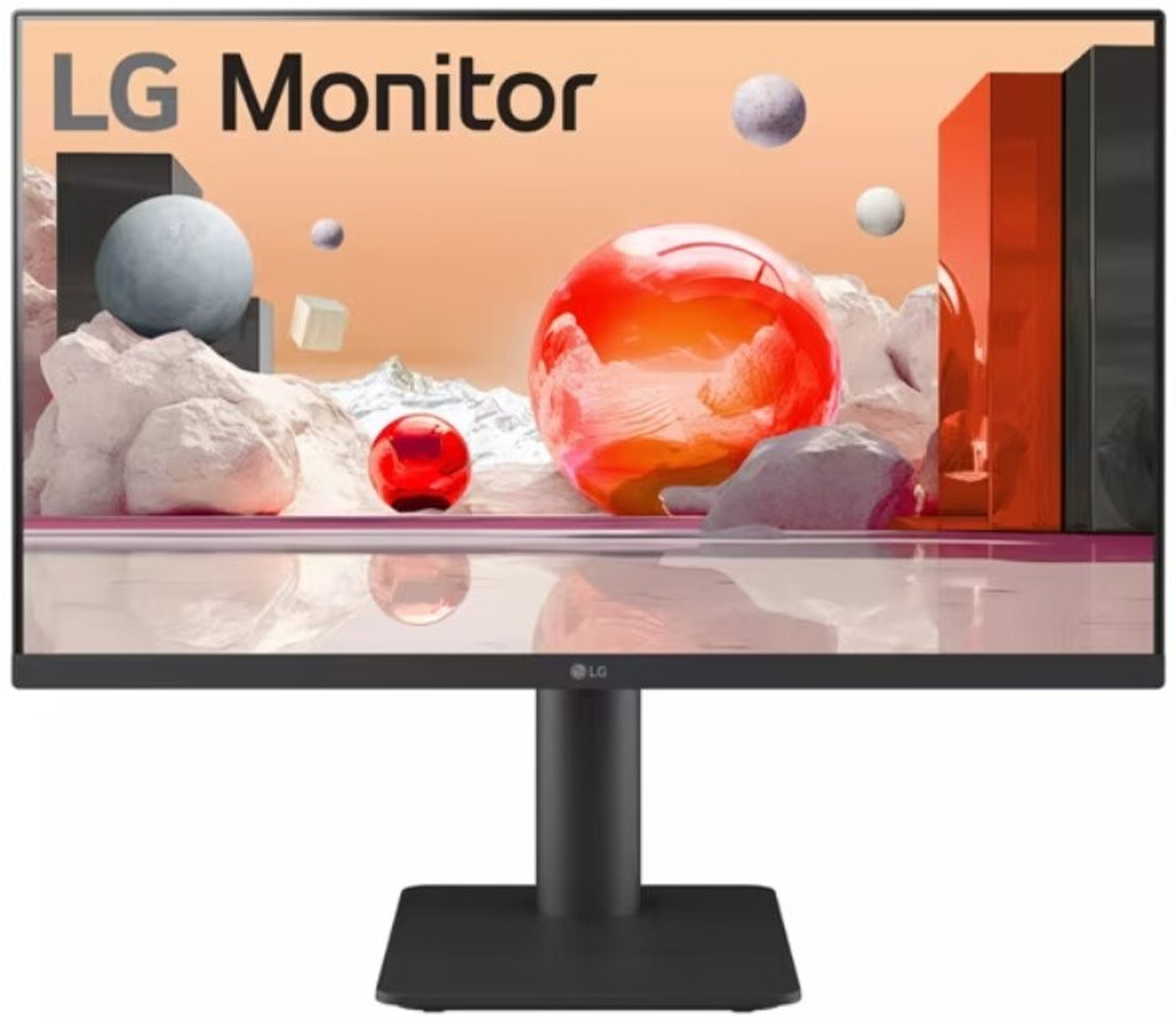 Image of LG FHD 63.5 cm (25 inch) Full HD IPS Panel with Height Adjustable Stand, Flicker Safe, Eye Comfort, Dynamic Action Sync, Black Stabilizer, Built-in Speakers -Black Monitor (25MS550-BB.ATRRJVN)