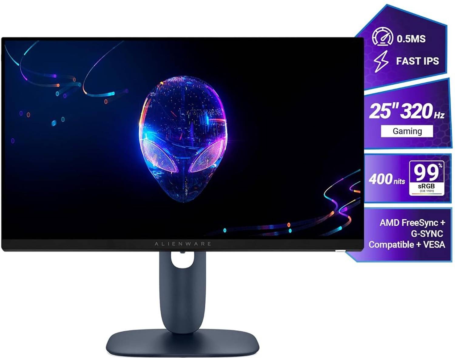 Dell ゲーミングモニターAlienware 25 320Hz DELL Alienware 25 320Hz Gaming Monitor 63.5 cm (25 inch) Full HD