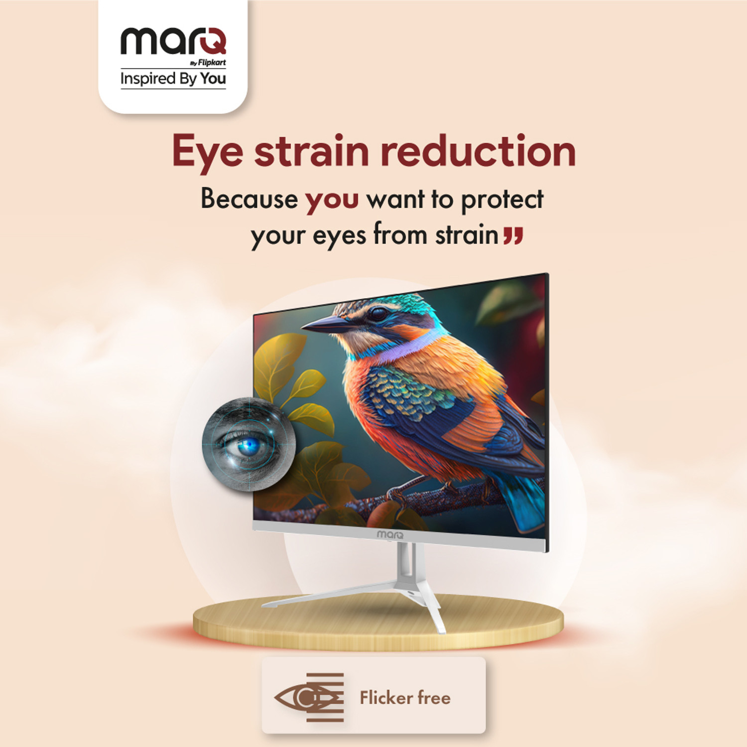 Image of MarQ by Flipkart 60.96 cm (24 inch) Full HD IPS Panel Inbuilt Speakers Monitor (24FHDMEQNNXO)