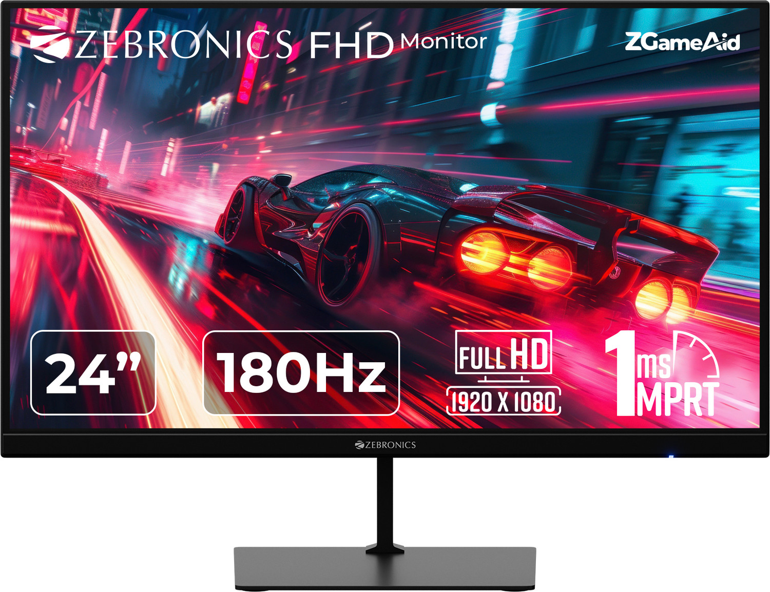 ZEBRONICS 60.96 cm (24 inch) Full HD IPS Panel with 280 Nits