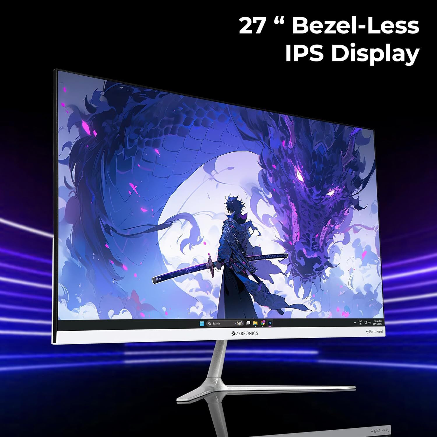 Image of ZEBRONICS SA127 68.58 cm (27 inch) Full HD IPS Panel Gaming Monitor (SA127)