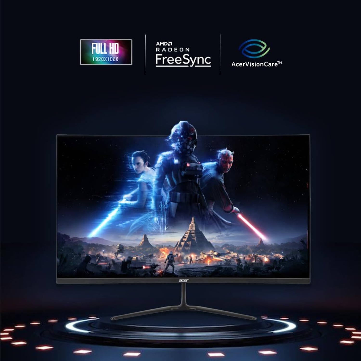 Image of Acer 80.01 cm (32 inch) Curved Full HD LED Backlit VA Panel Gaming Monitor (ED320Q X2)