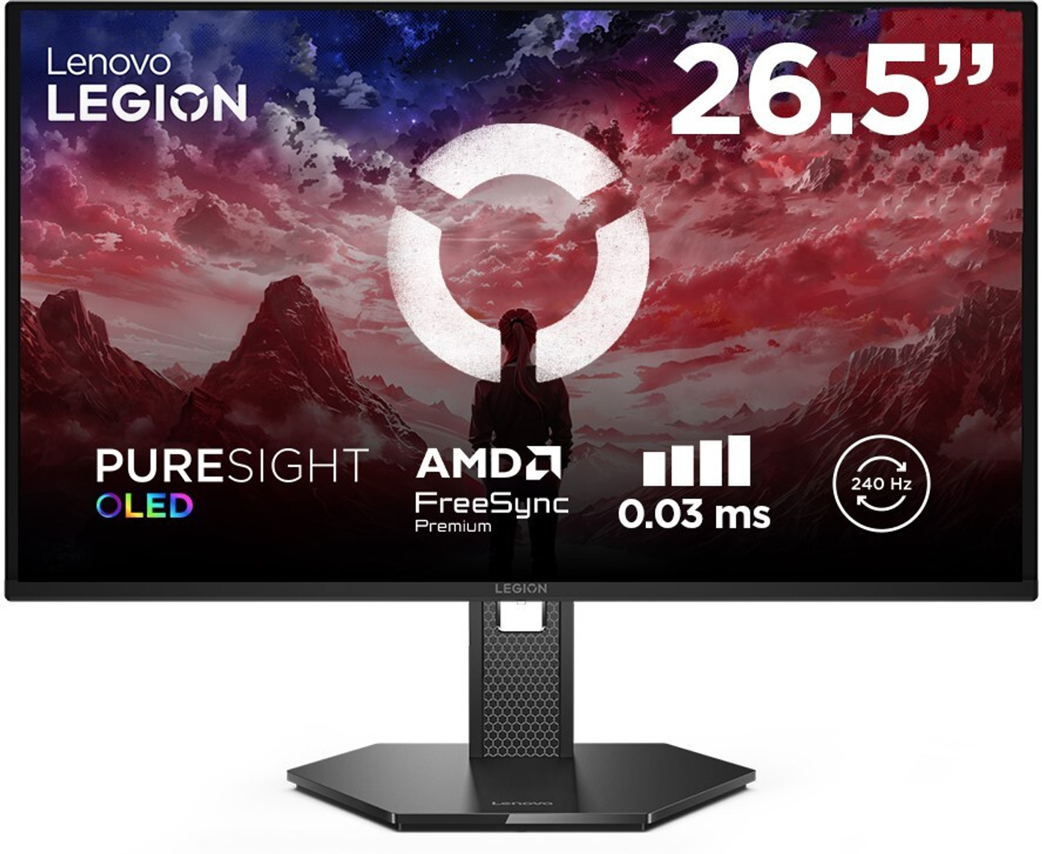 Image of Lenovo Legion 67.31 cm (27 inch) Quad HD OLED Panel Gaming Monitor (Legion 27Q-10)