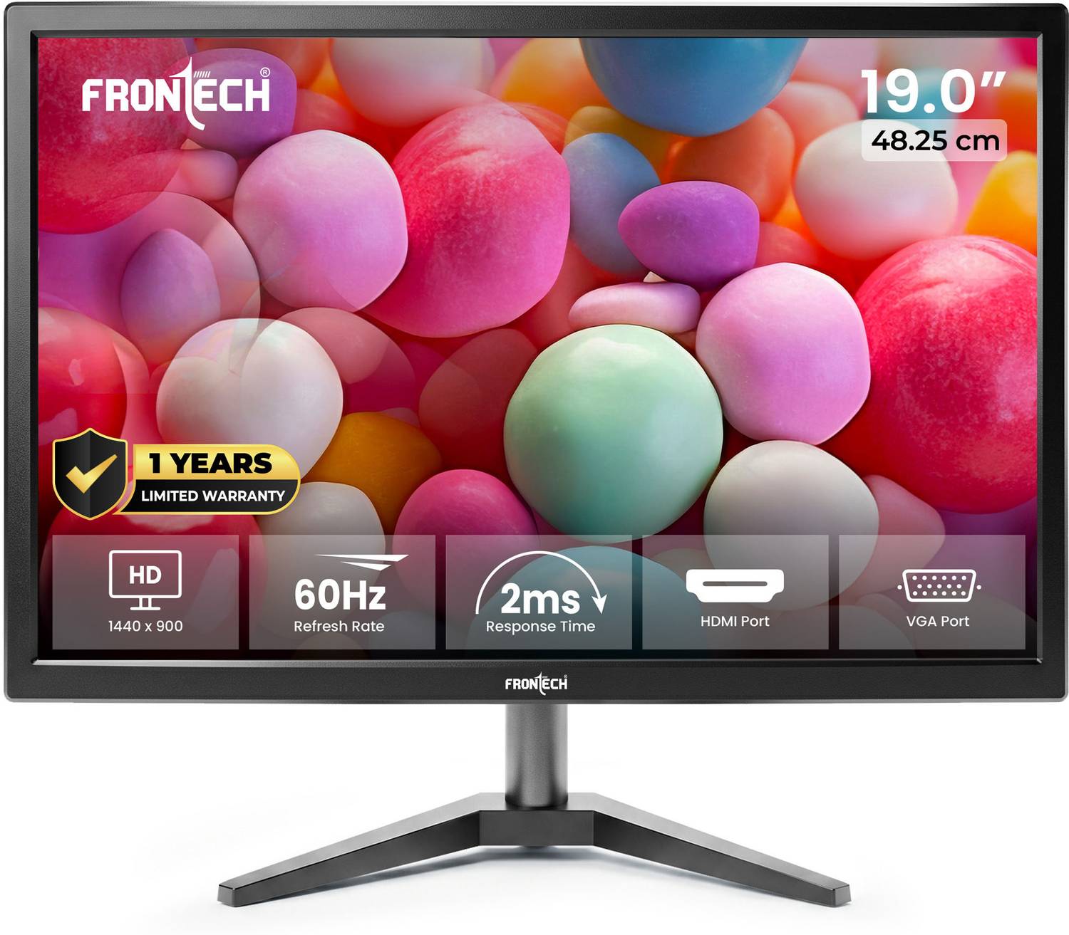 Frontech MON-0071 19 inch HD LED Monitor - Image 1