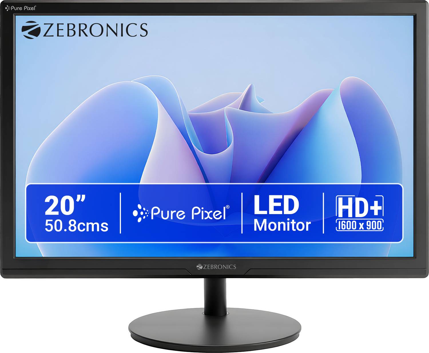 ZEBRONICS EV series 50.8 cm (20 inch) HD+ LED Backlit TN Panel Monitor (ZEB-EV20)