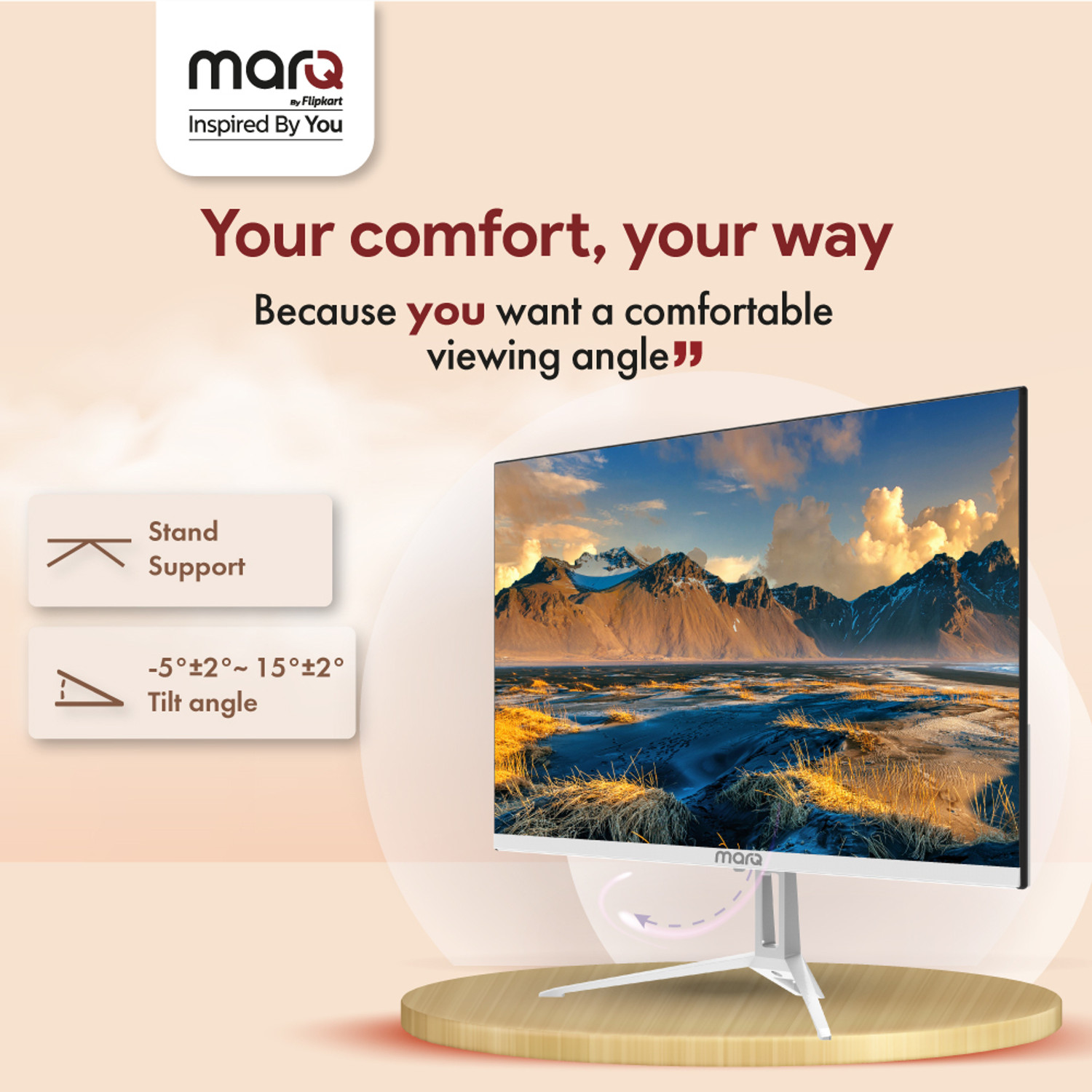 Image of MarQ by Flipkart 68.58 cm (27 inch) Full HD IPS Panel Inbuilt Speakers Monitor (27FHDMEQNNXO)