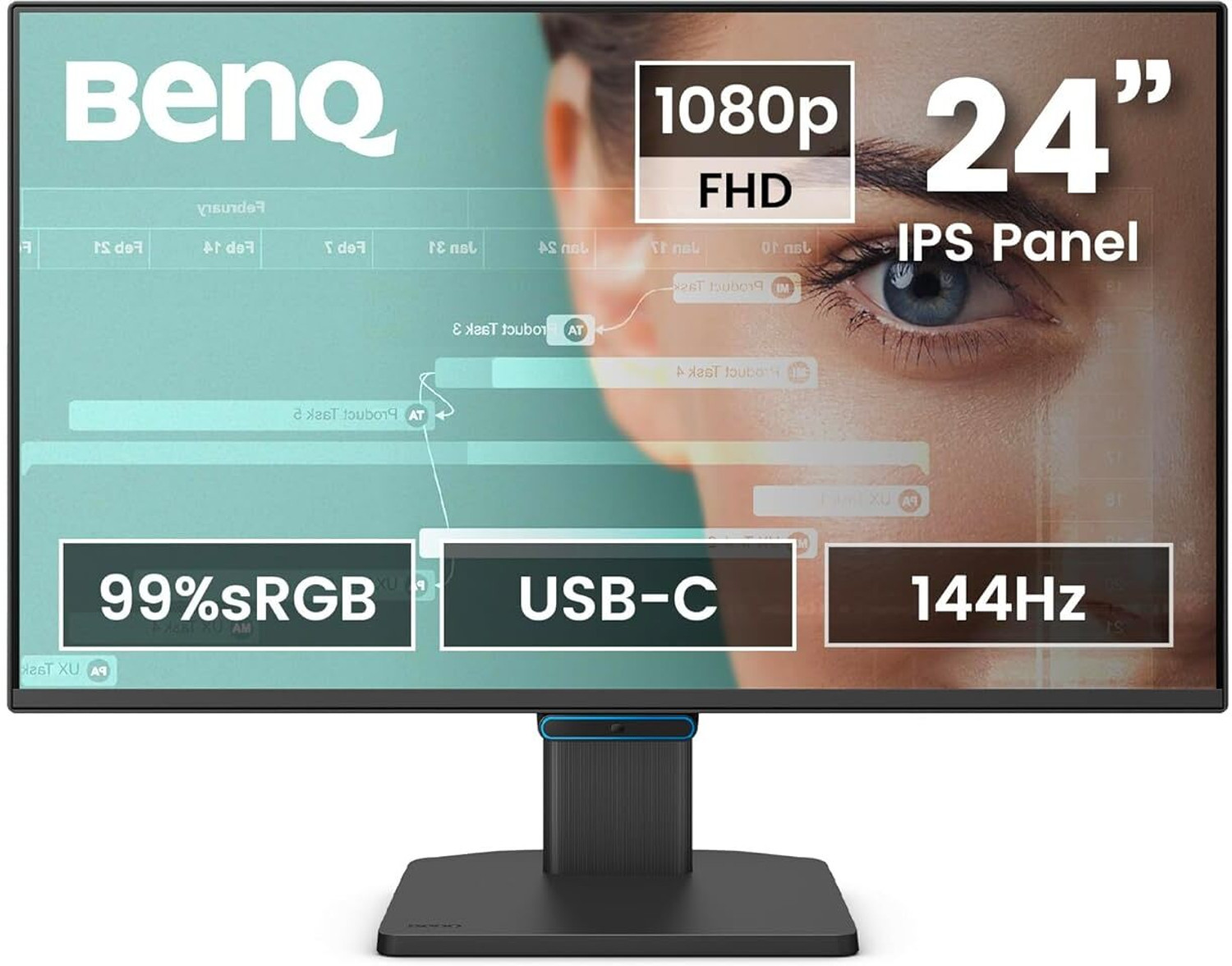 Image of BenQ GW 60.96 cm (24 inch) Full HD LED Backlit IPS Panel Monitor (GW2490C)