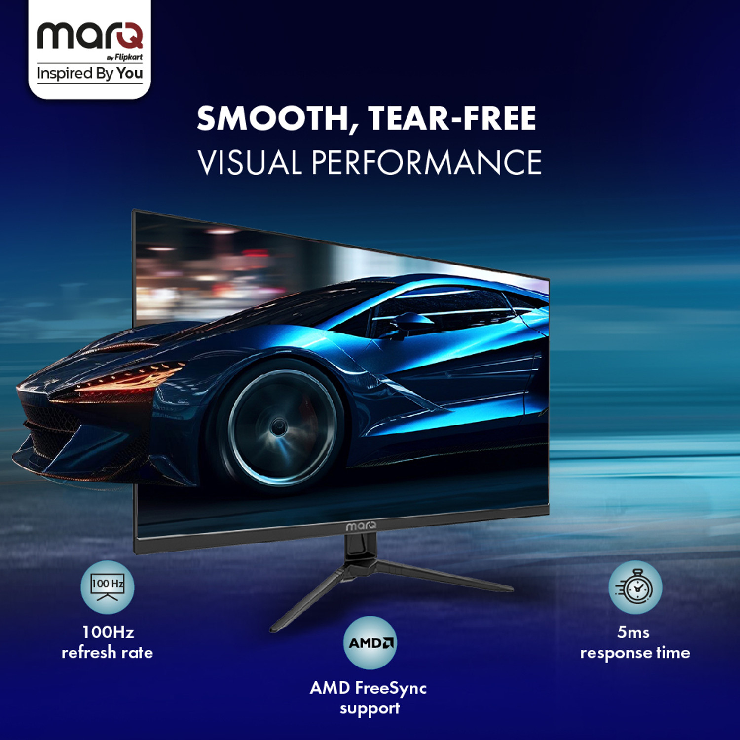 Image of MarQ by Flipkart 60.96 cm (24 inch) Quad HD LED Backlit IPS Panel Monitor (24QHDMIQCCYP)