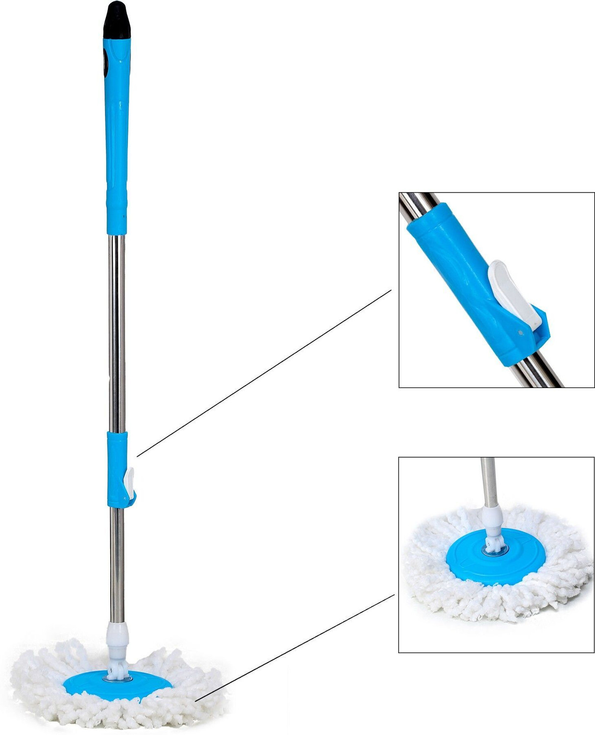 Image of JSN Magic Spin Bucket Mop With 1 Refill82 Mop Set