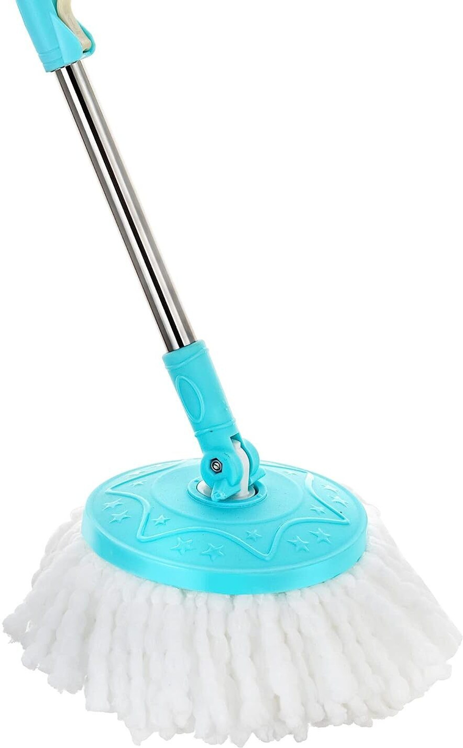 Image of Pranay's Kleanup Efficient Spin Mop-Rod Set|Wet & Dry Cleaning Mop|Mops Pocha 2 Microfiber Refill Mop Rod (Blue)