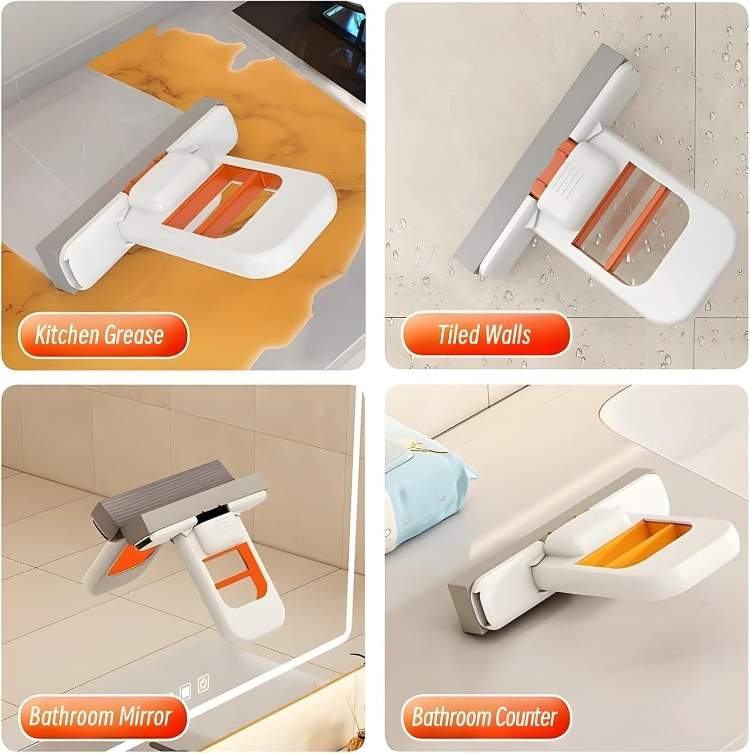 Image of JYONIL Mini Handheld Wet and Dry Desktop Mop Wet & Dry Mop