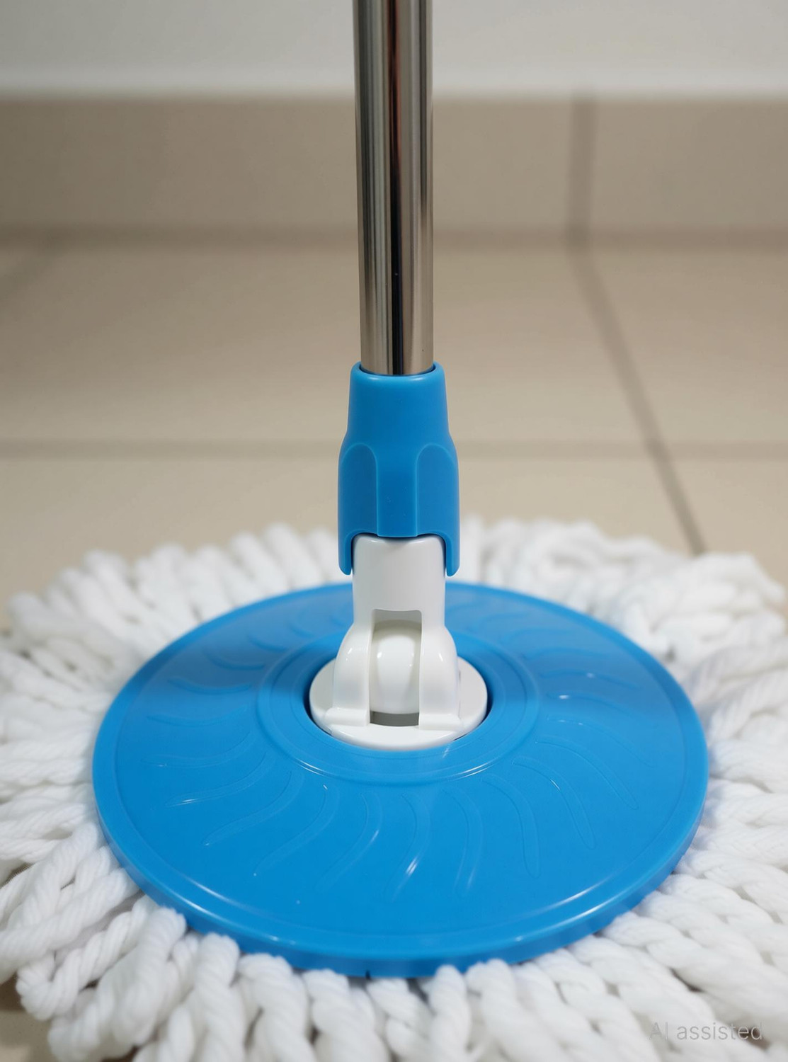 Image of Ayush Premium 360 Spin Extra long Mop Stick | Wet & Dry Cleaning Mop Head and Rod