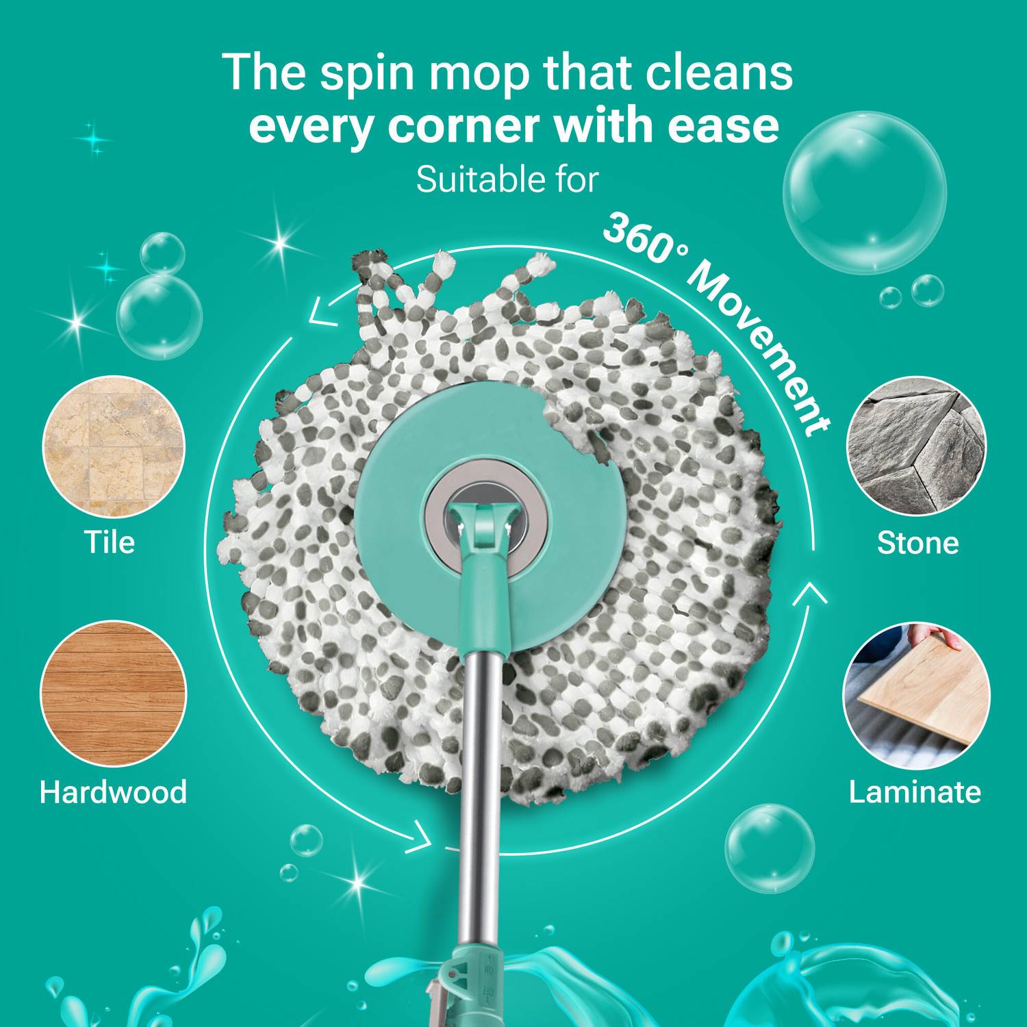 Spotzero by Milton CLASSIC SPIN Mop Set Price in India - Buy