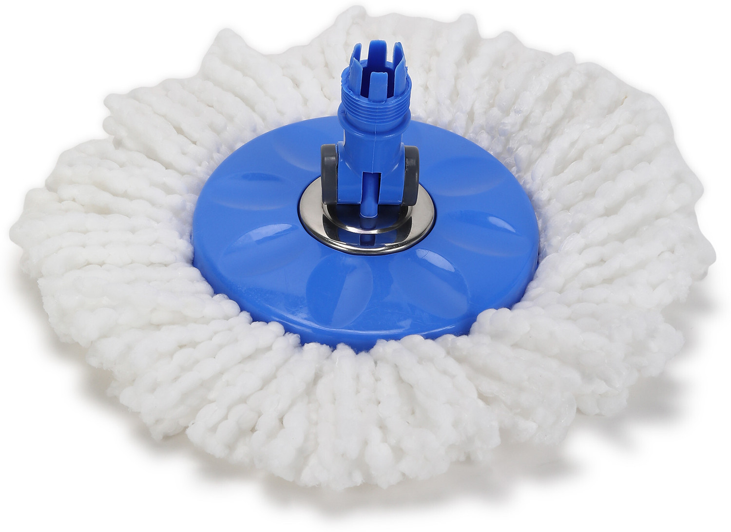 Image of Flipkart SmartBuy Mop Rod Stick Stainless Steel with 1 Refill 360 Rotating Pole Microfibre Wet Brush