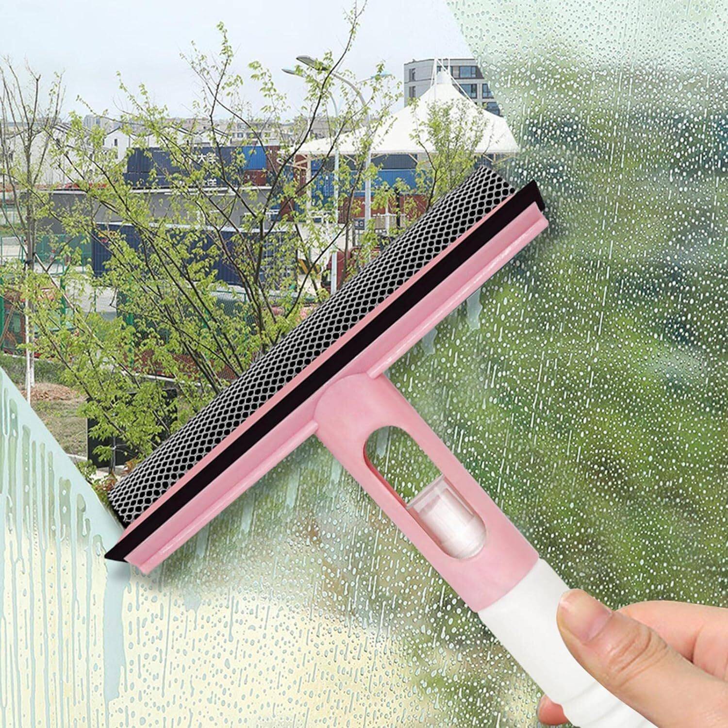 BloomiX 3 in 1 Mesh Cleaning Brush & Wiper with Attached Spray Bottle Net Cleaner Polypropylene Wet and Dry Brush