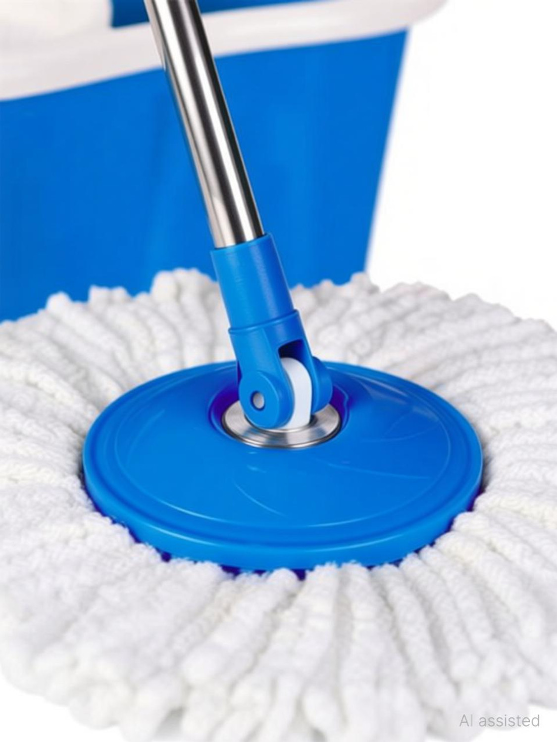 Image of Ayush Premium 360 Degree Self Spin Wringing With 2 Super Absorbers Mop Set, Mop, Cleaning Wipe Mop Rod