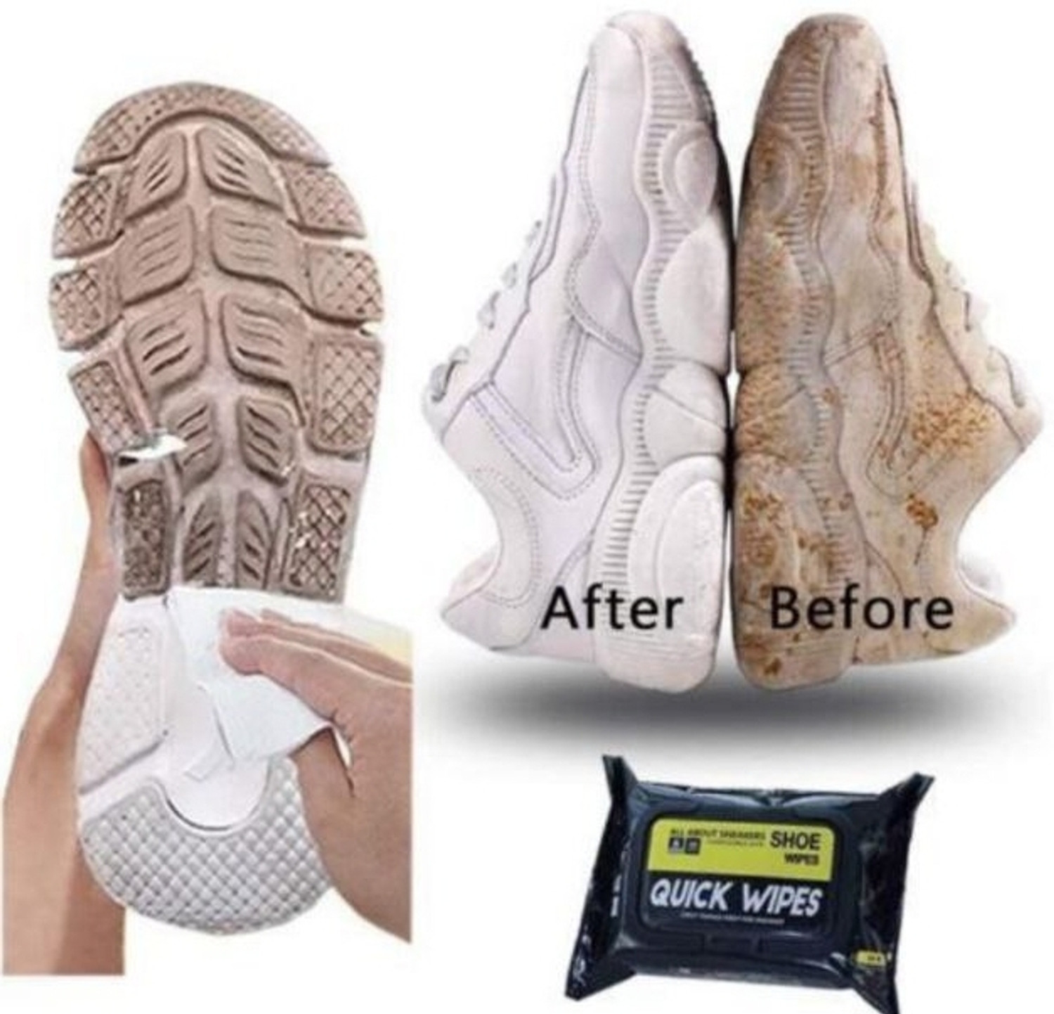 Image of Manazo enterprises Shoe cleaning wipes Wet & Dry Mop