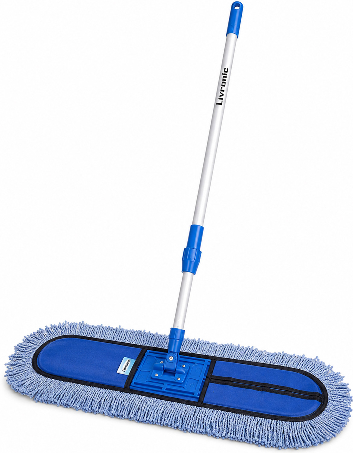 Image of Livronic 18 Inch Wet & Dry Cotton Floor Mop with Adjustable Handle for Home, Office Wet & Dry Mop
