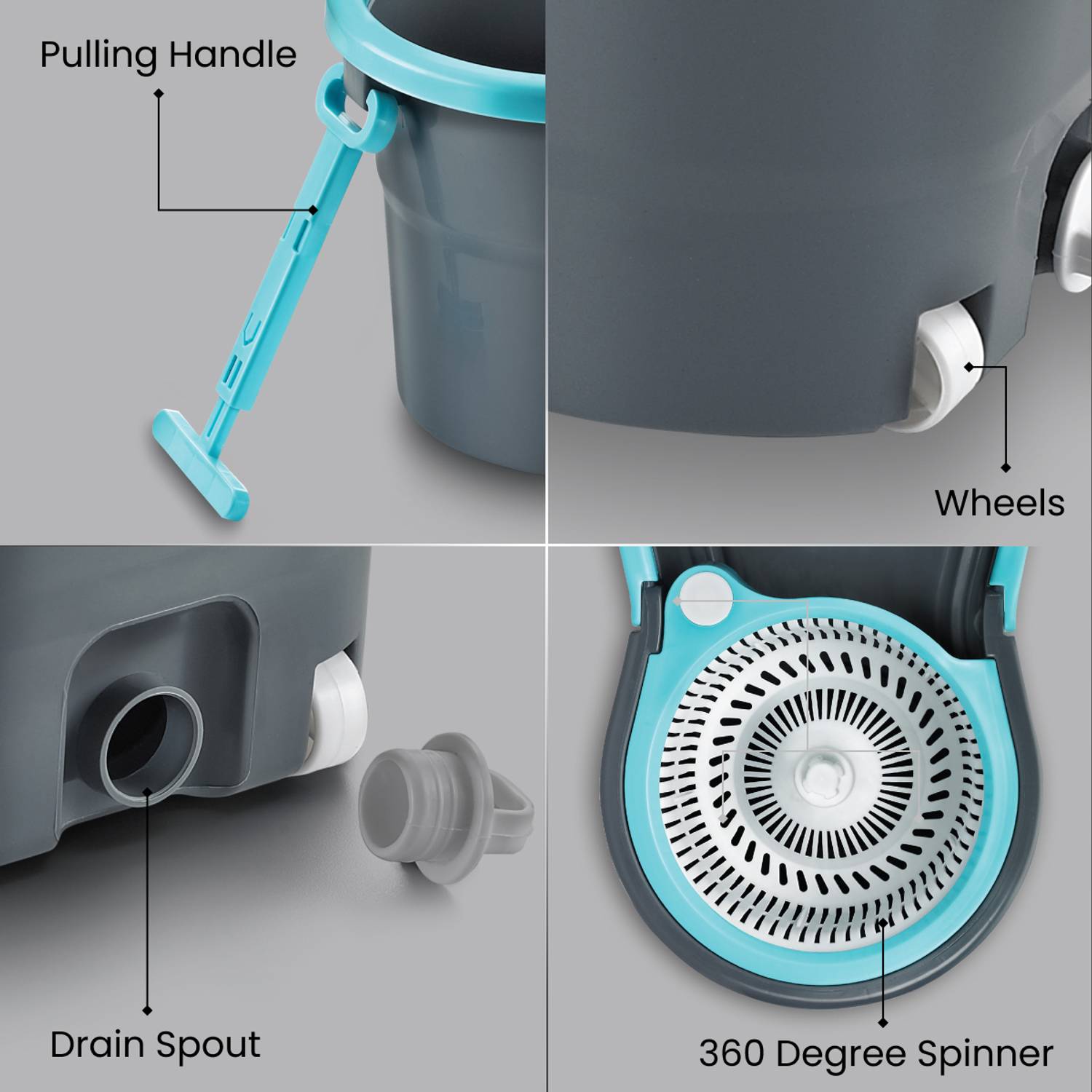 Prestige Alpha 360 Degree Spinner Mop Set - Image 4