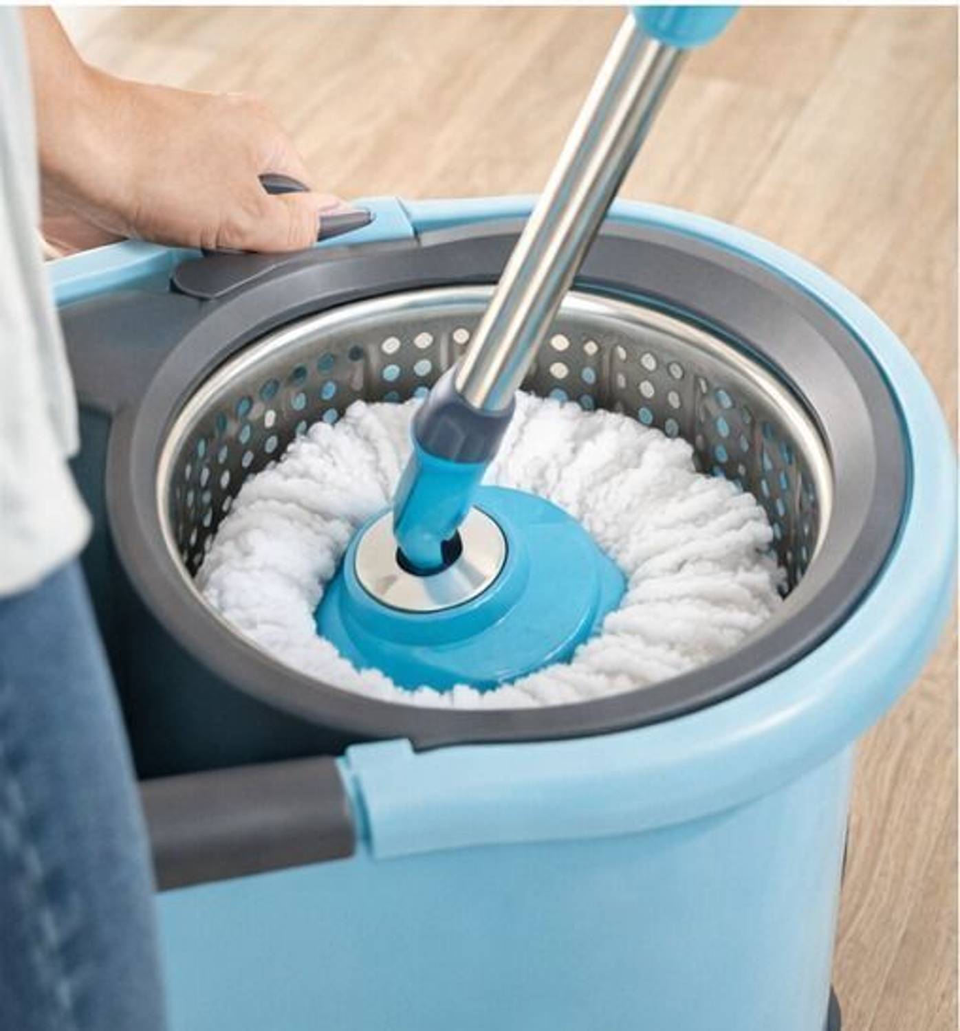 Flipkart SmartBuy Blue Microfiber Mop Set - Image 4