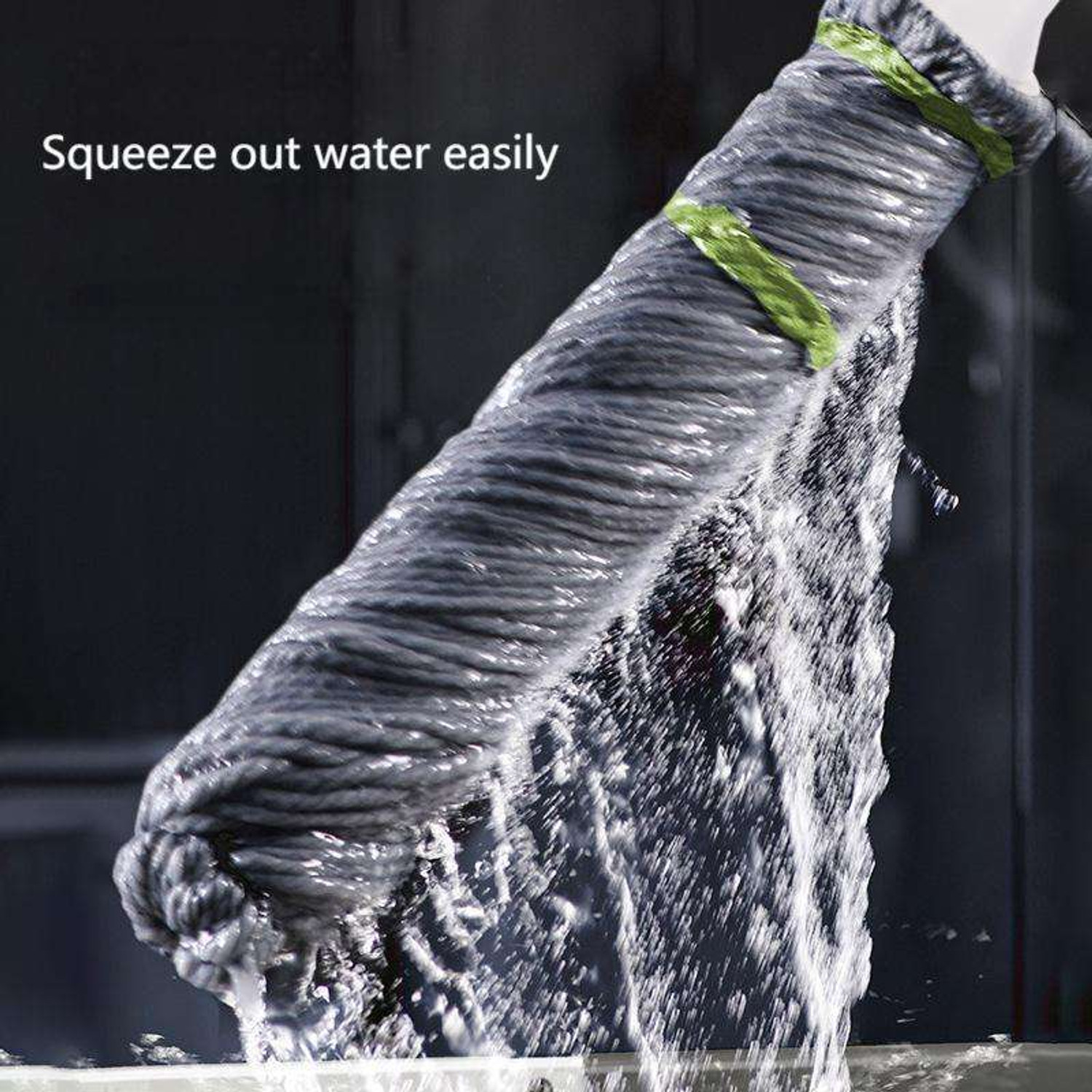 Image of ZENVO Microfiber Twist Mop for Floor Cleaning Mop Head and Rod