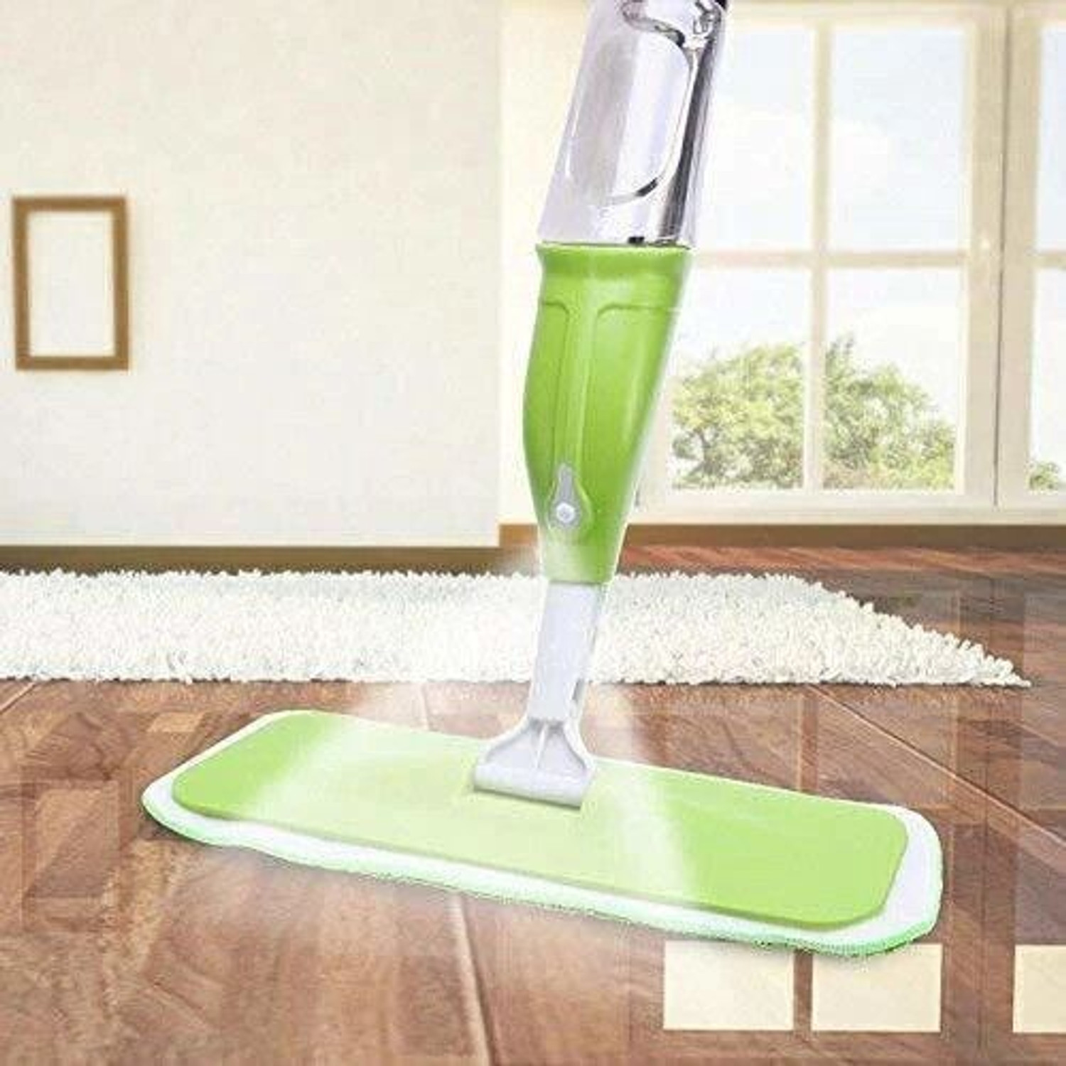 Image of HD HORIZON Spray Mop for Floor Cleaning, Floor Mop with a Refillable Spray Bottle Wet & Dry Mop (Green)