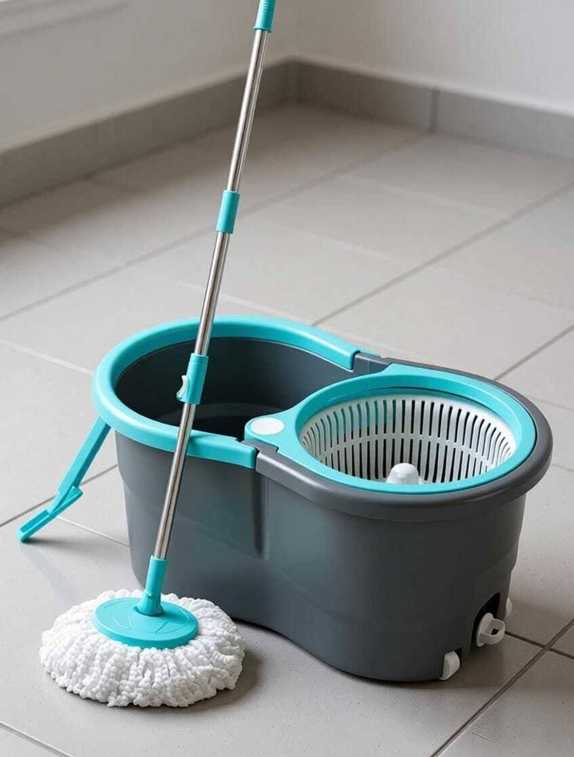 Elinor 360 Revolving Plastic Spinner Bucket Mop - Image 2