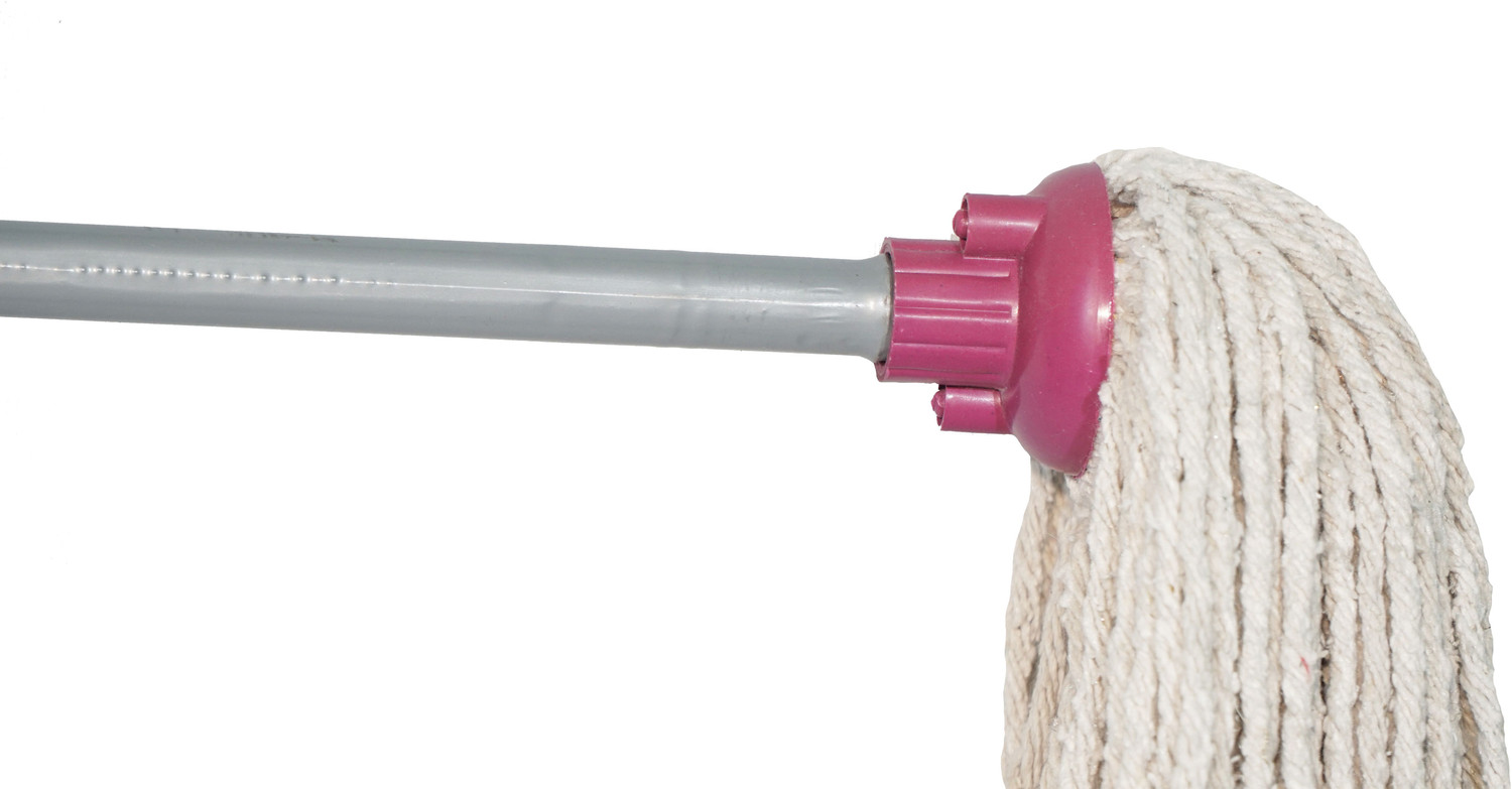 Image of Spotselling 100% Cotton Yarn floor cleaning wet and dry mop with Hardy Fiber stick Wet & Dry Mop