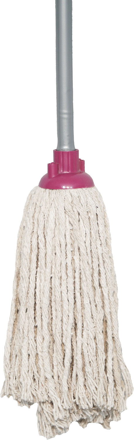 Image of Spotselling 100% Cotton Yarn floor cleaning wet and dry mop with Hardy Fiber stick Wet & Dry Mop
