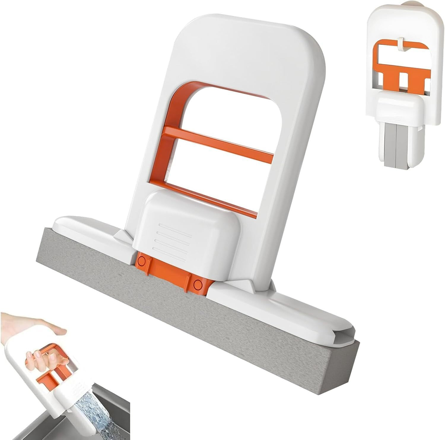 Image of Tvameka Tvameka Mini Foldable Desktop Mop Self‑Squeeze and Sponge Mop Sponge Mop