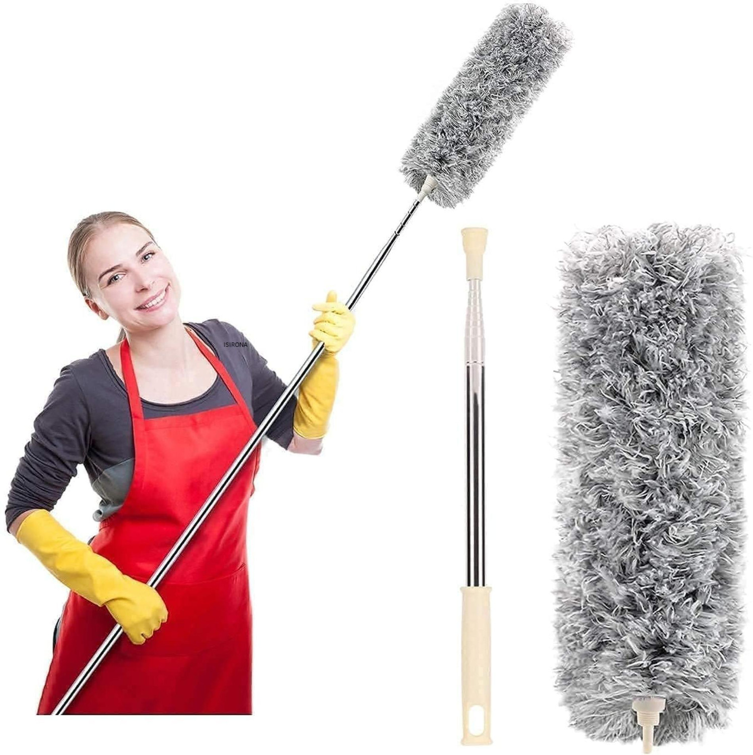 Image of ALL THINGS MORE SHOP 100 inch ExtensionPole with Cleaning Ceiling Fan High Ceiling Wet & Dry Duster Wet & Dry Mop