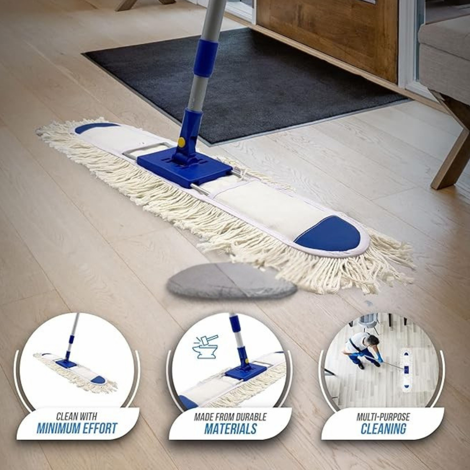 Image of MS Diamond Wet & Dry Flat Floor Cleaning Mop Refill Refill