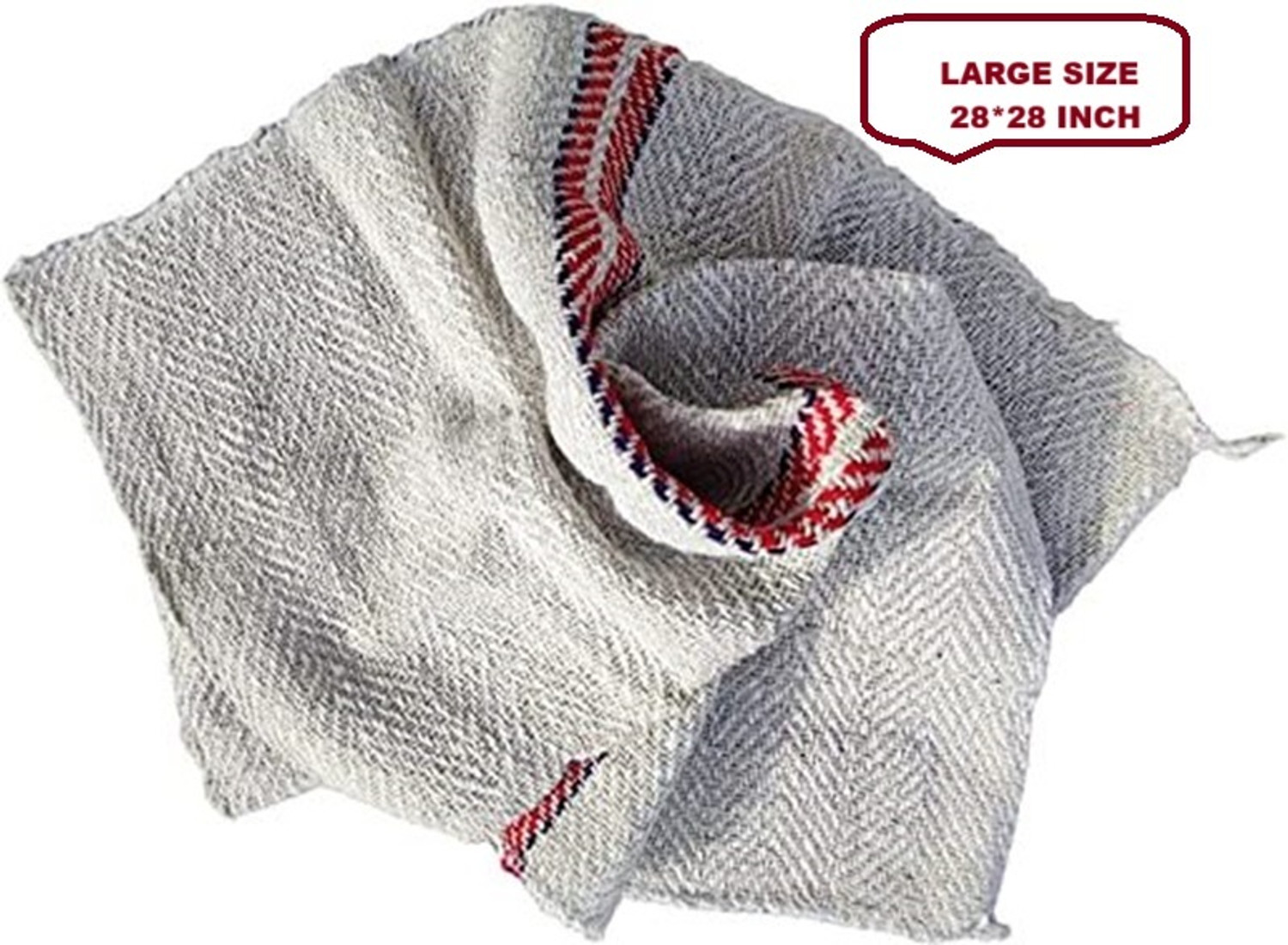 Image of PITRADEV Floor Duster Cotton Reusable Sweeping, Cloth For Home, Floor, Kitchen 28x28 Inch Wet & Dry Mop